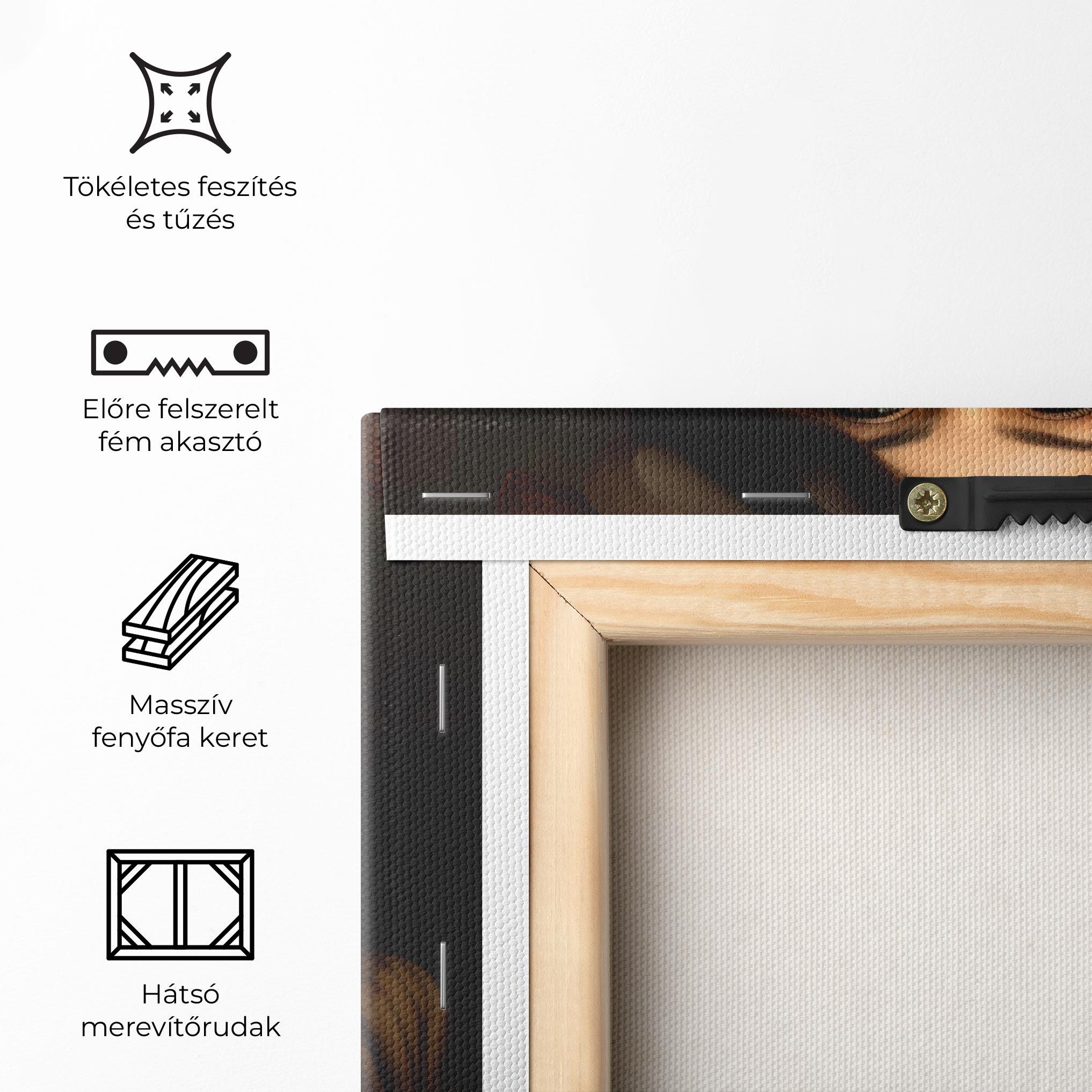 Vászonkép Cream Vintage Hat mockup 5