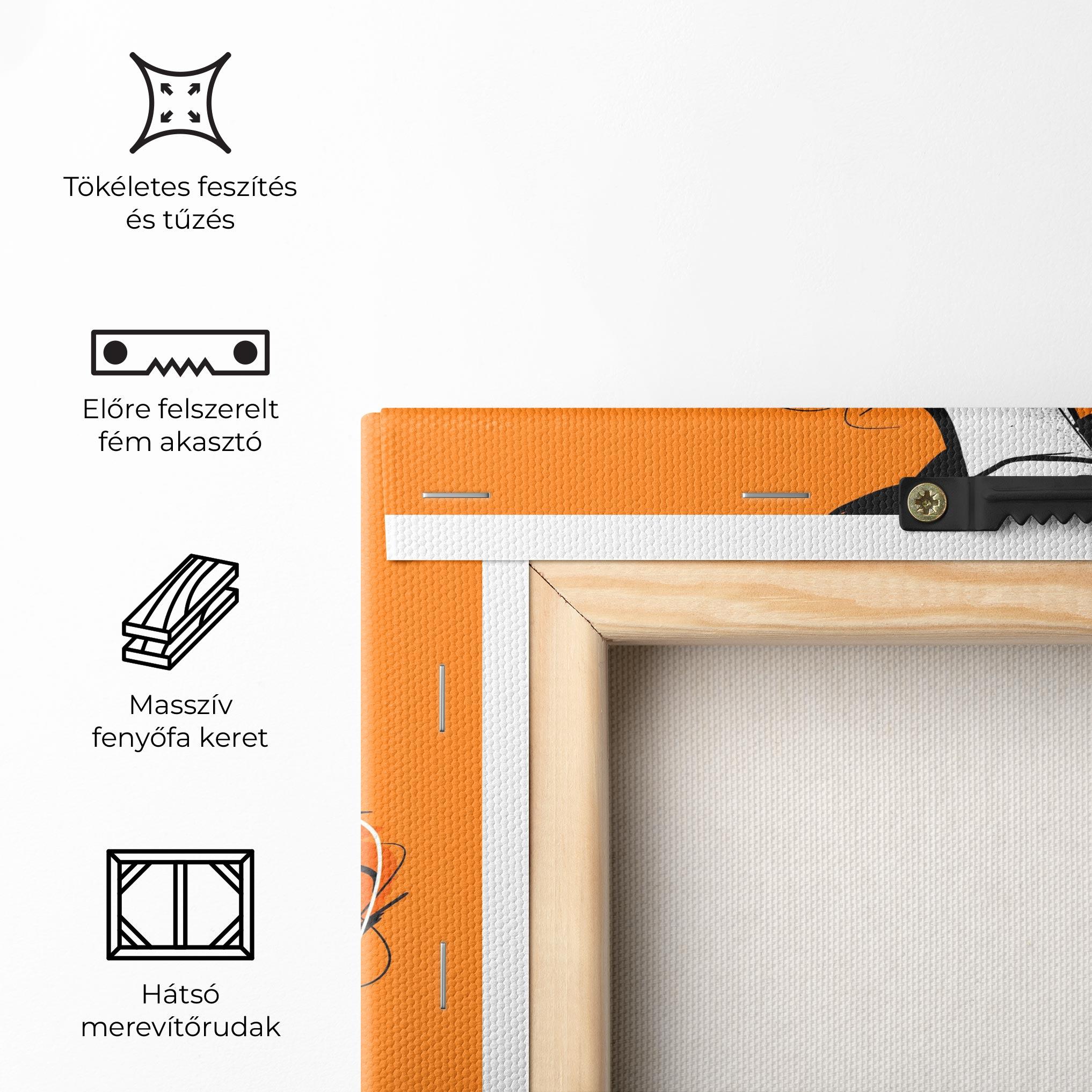 Vászonkép Old Orange Dress mockup 5