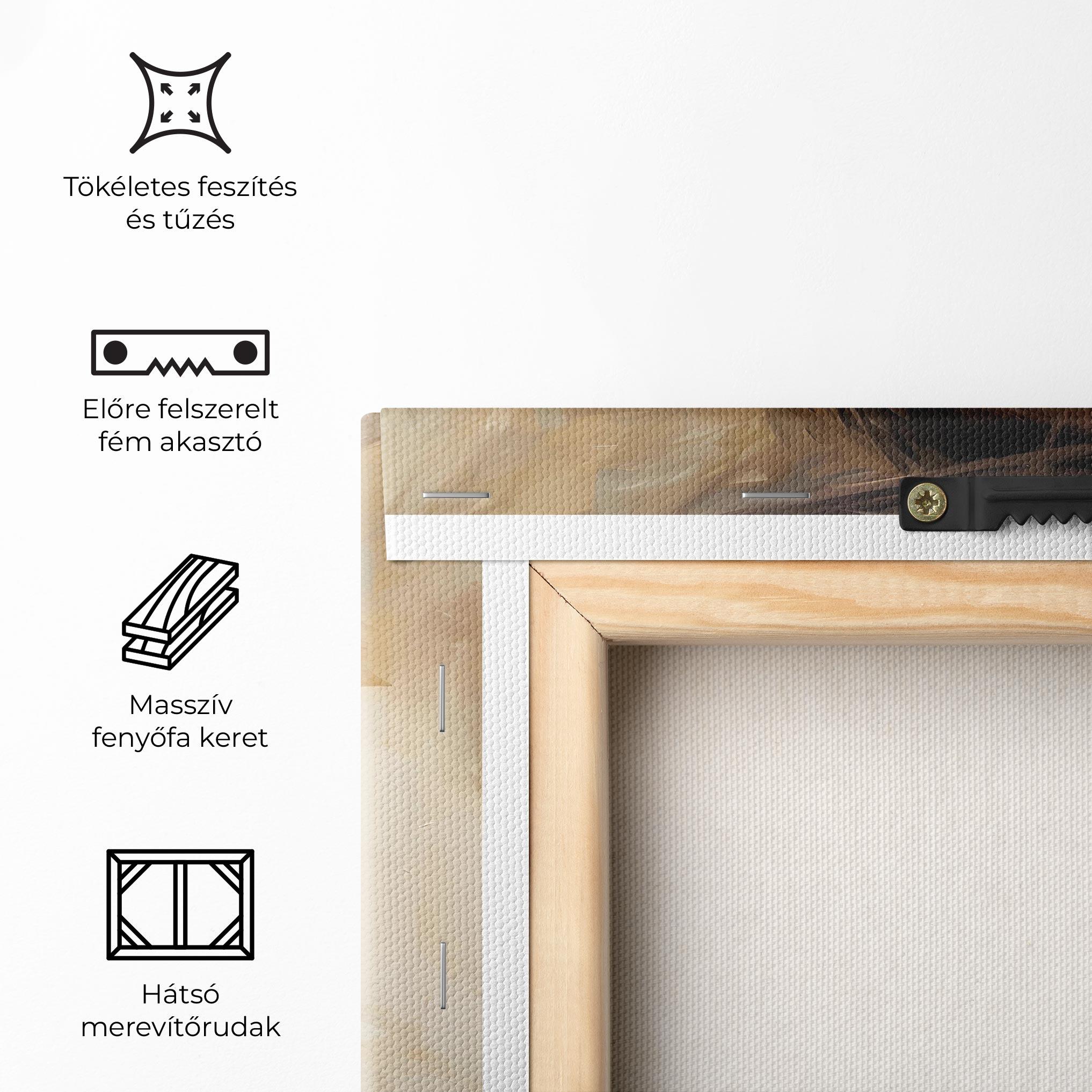 Vászonkép Vintage Blue Eyes Art mockup 5