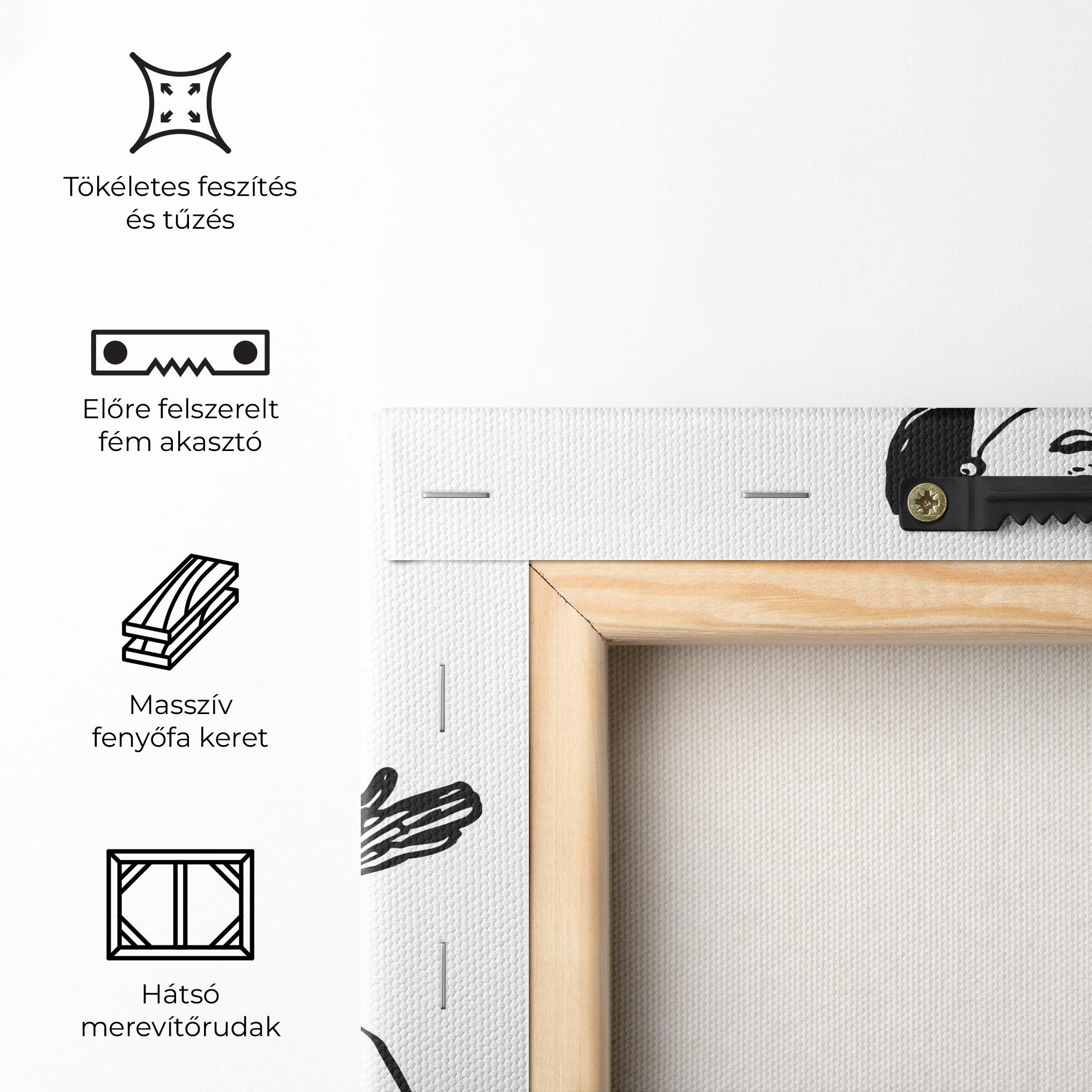 Vászonkép Vintage Woman Line mockup 5