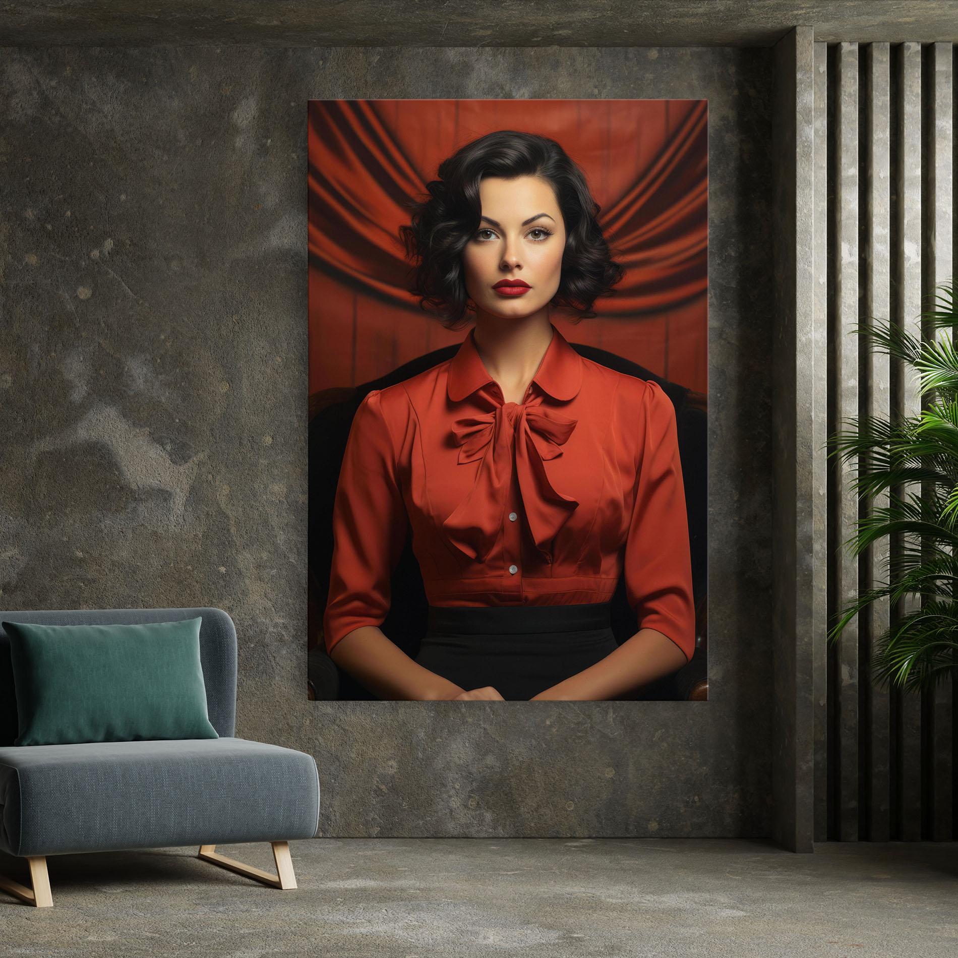 Vászonkép Pretty Red Blouse mockup 7