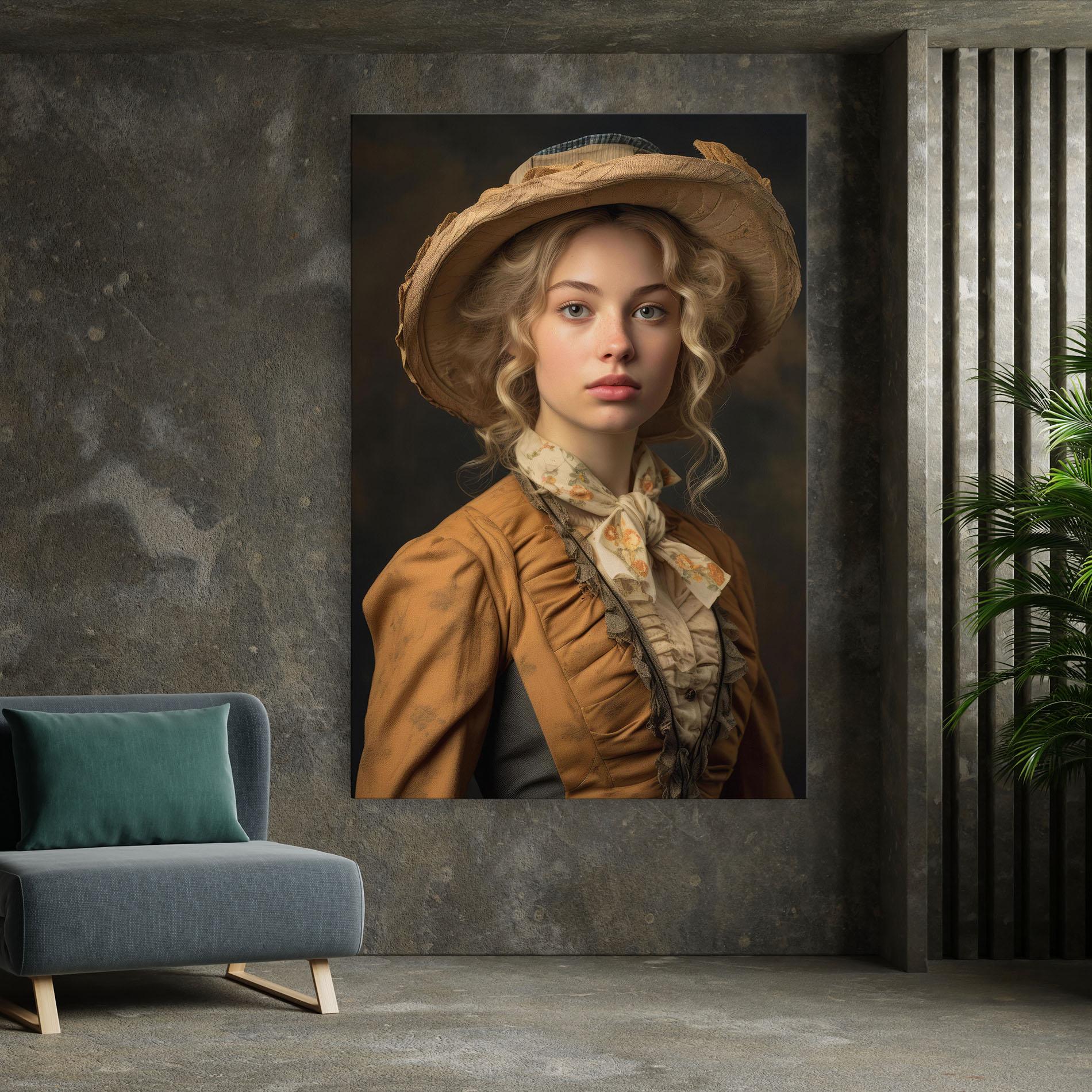 Vászonkép Pretty Vintage Blonde mockup 7