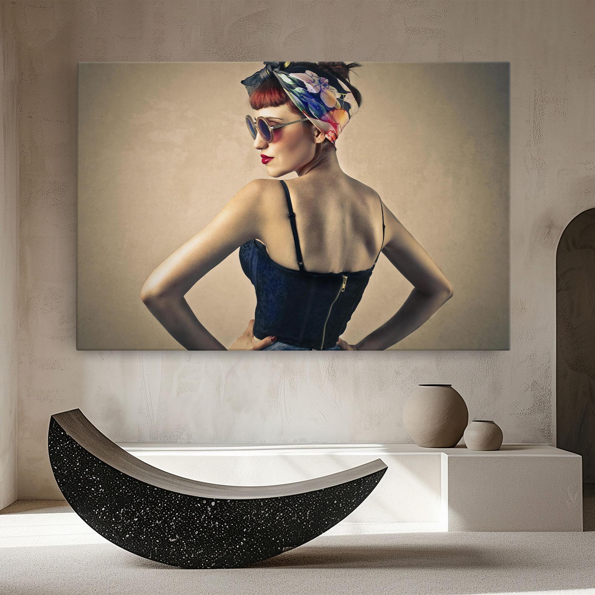 Vászonkép Pin Up Girl mockup 8