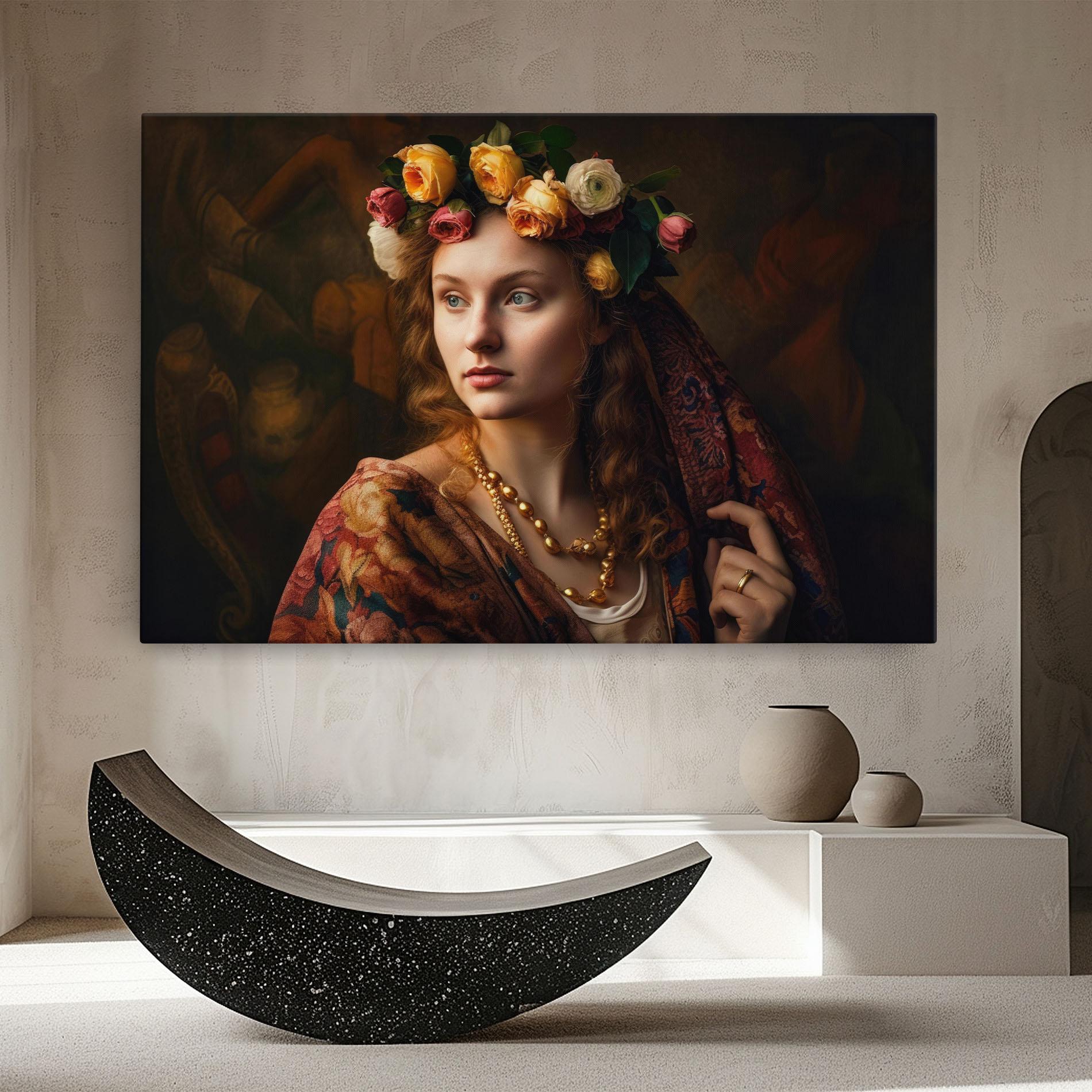 Vászonkép Renaissance Woman mockup 8