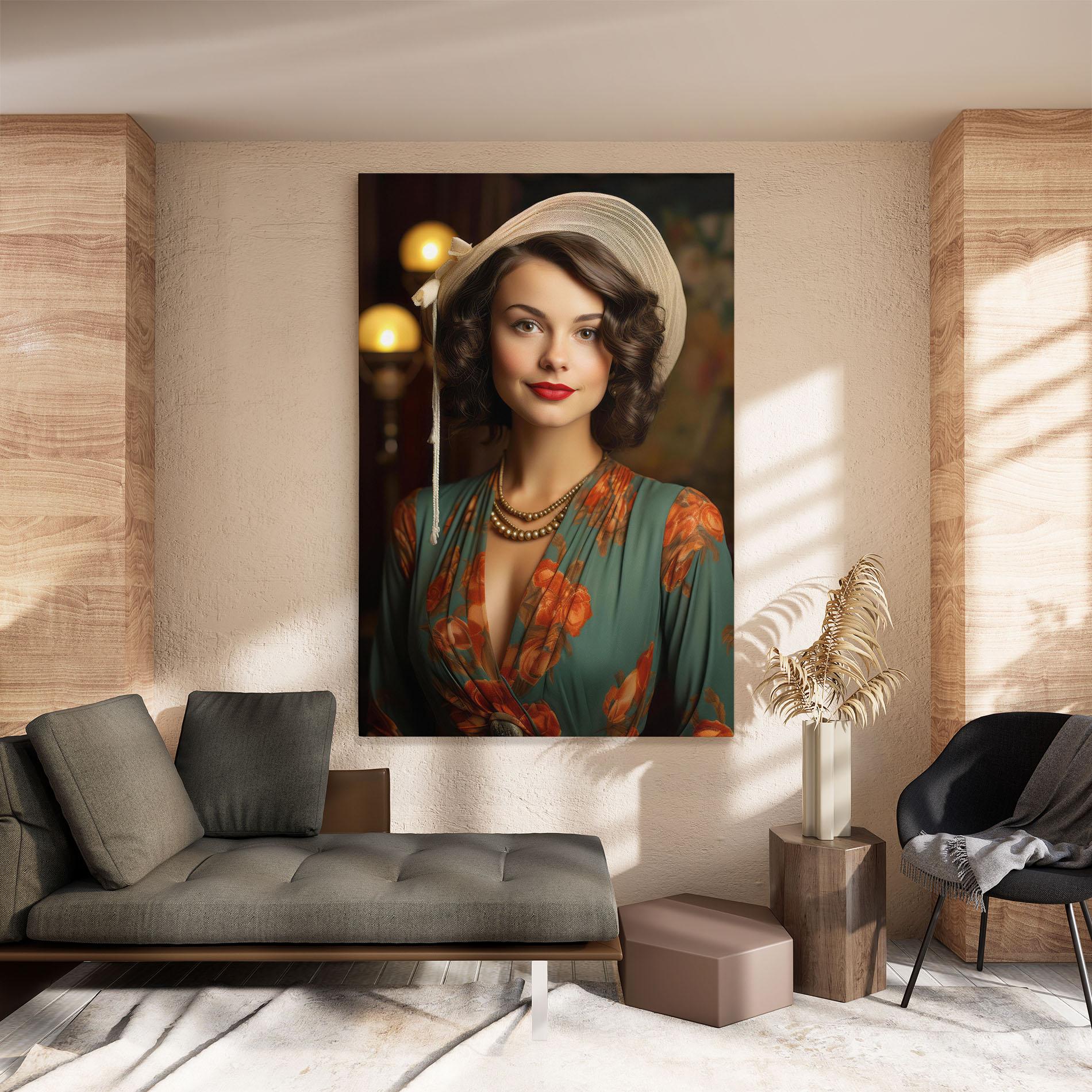 Vászonkép Green Orange Blouse mockup 8