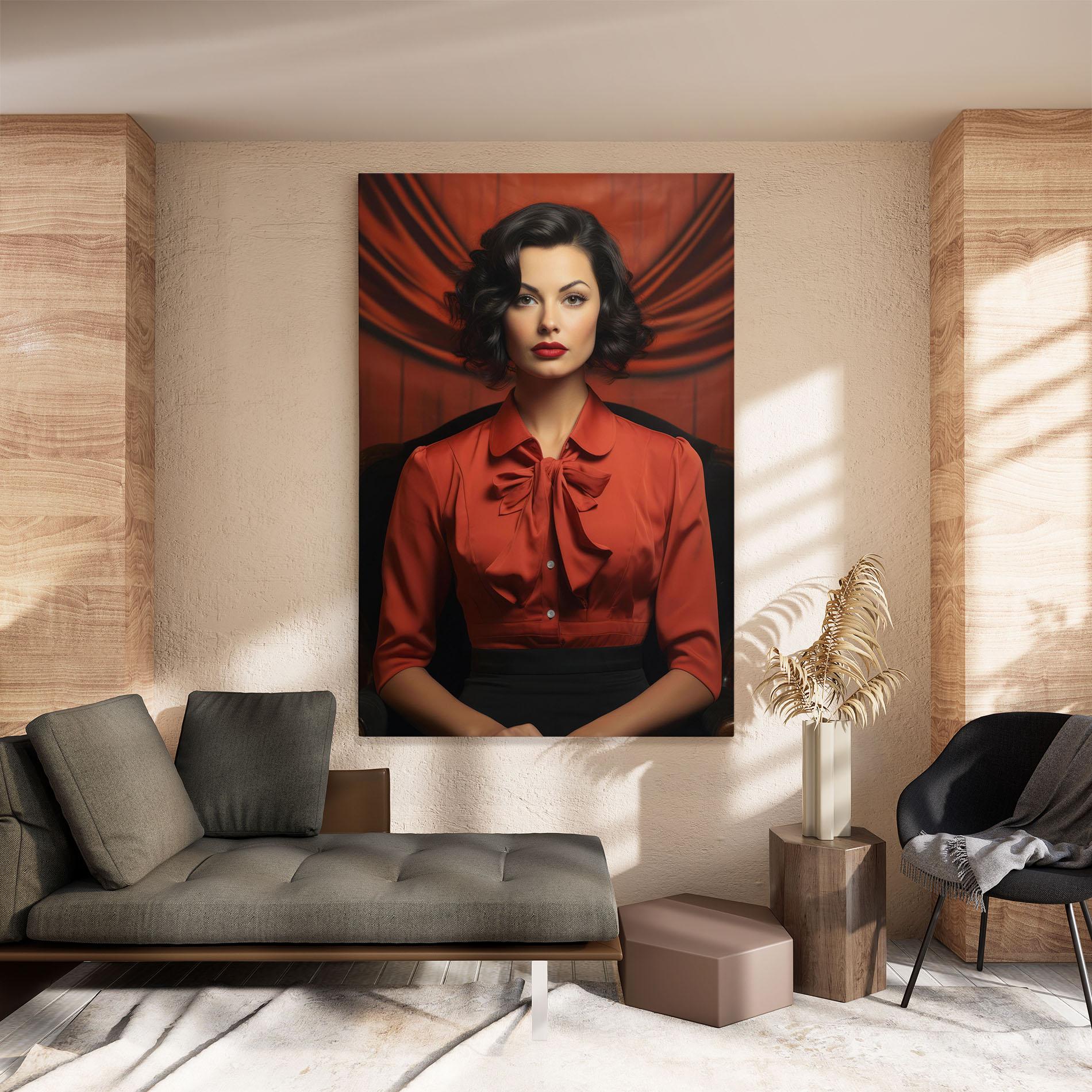 Vászonkép Pretty Red Blouse mockup 8