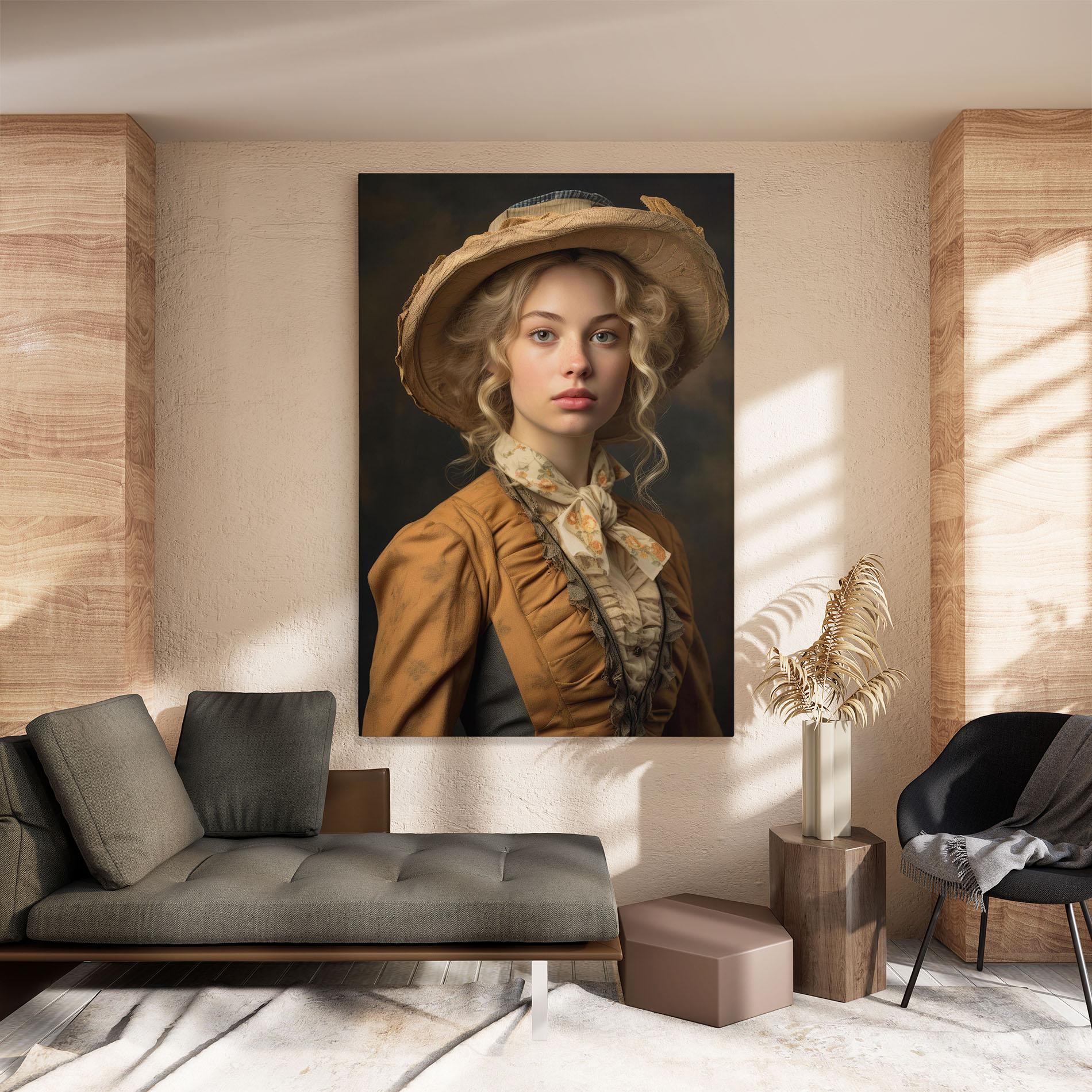 Vászonkép Pretty Vintage Blonde mockup 8