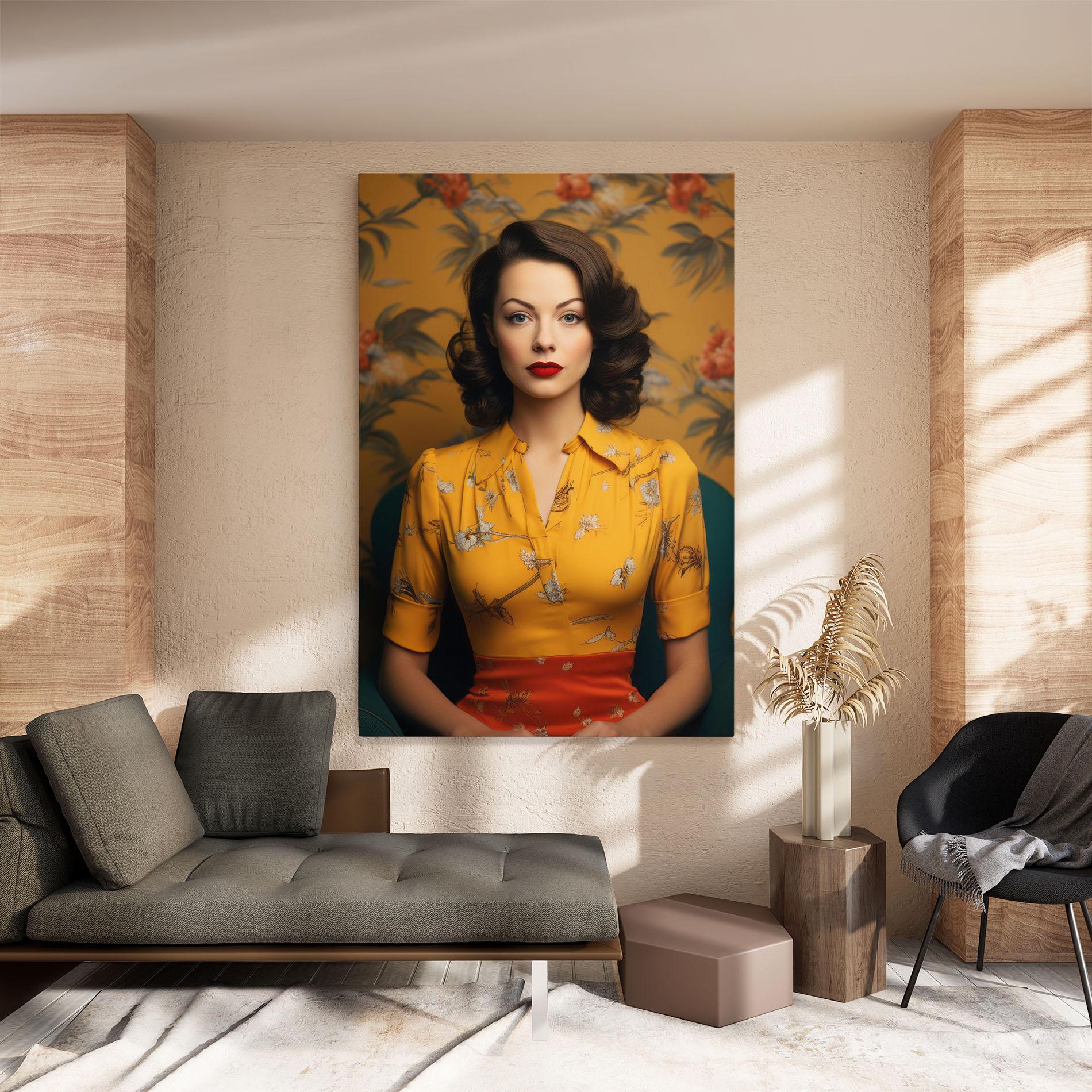 Vászonkép Yellow Red Dress mockup 8