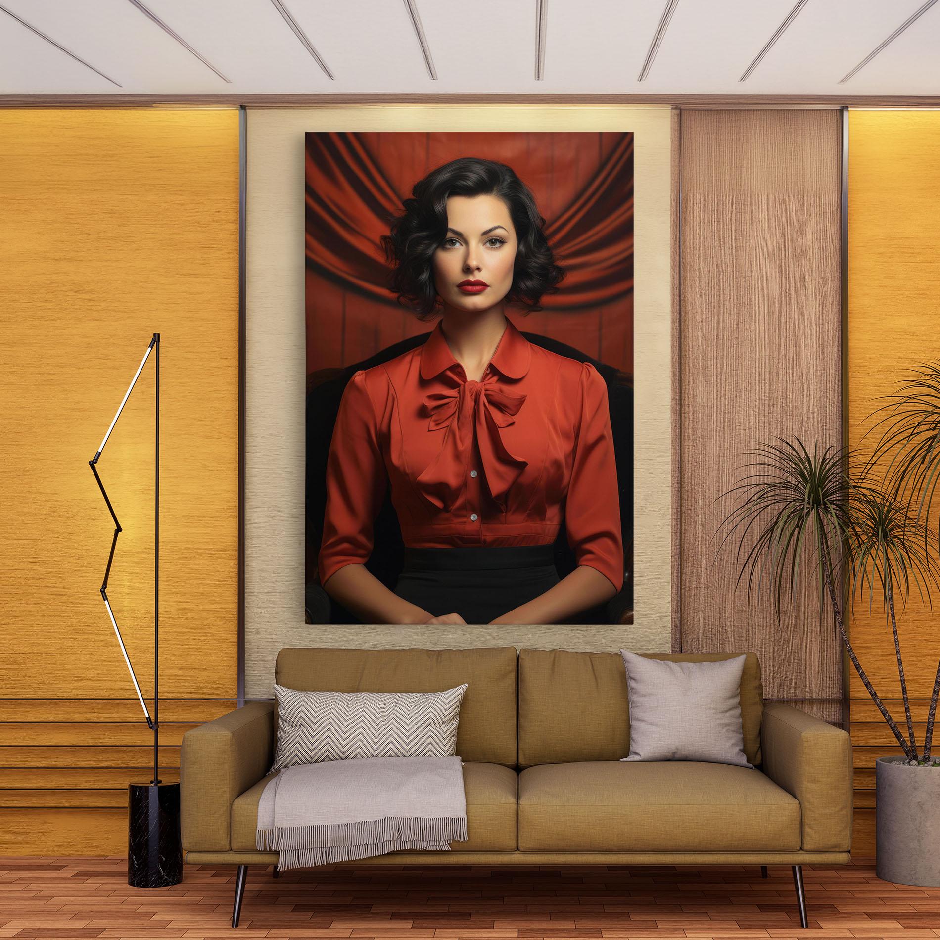 Vászonkép Pretty Red Blouse mockup 9