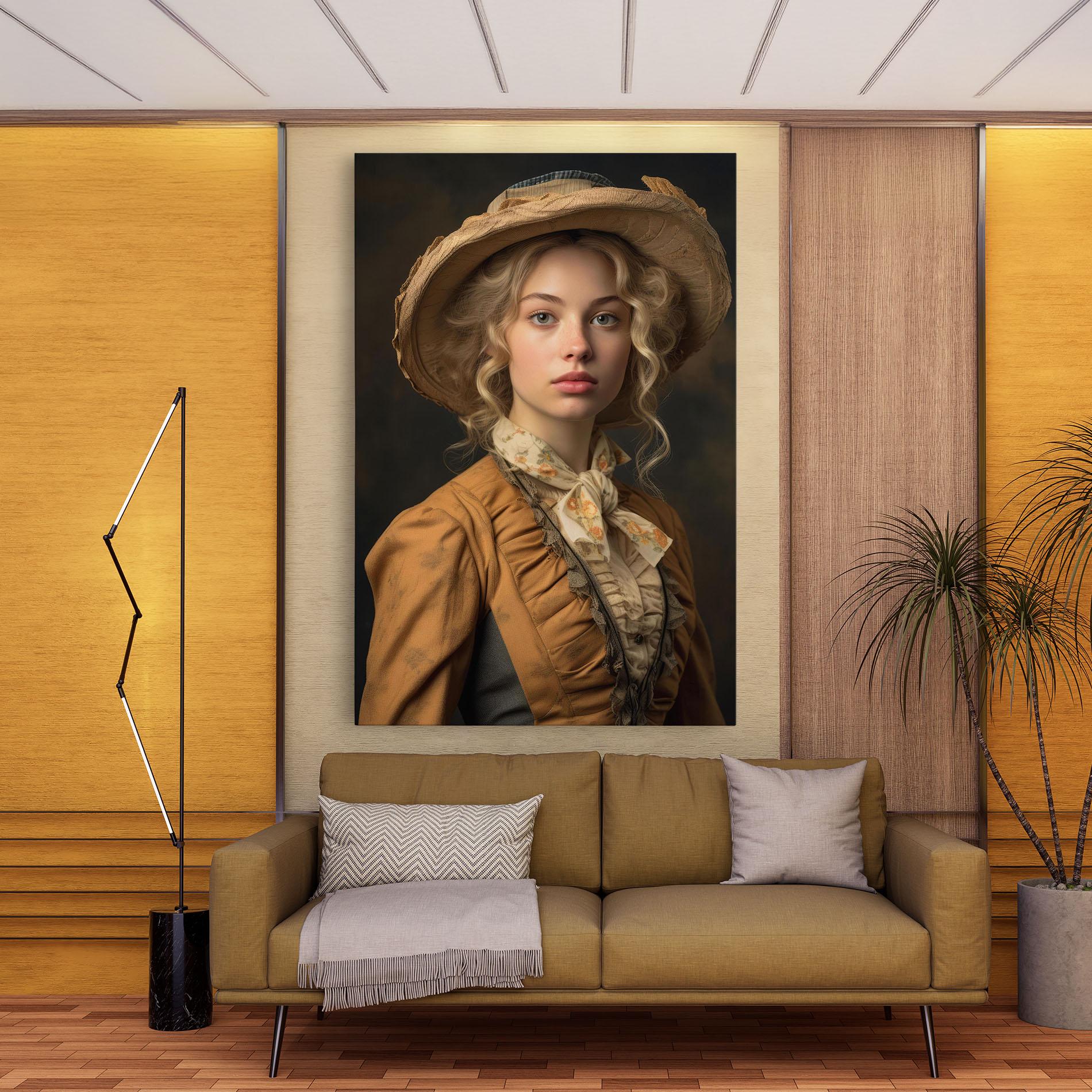 Vászonkép Pretty Vintage Blonde mockup 9