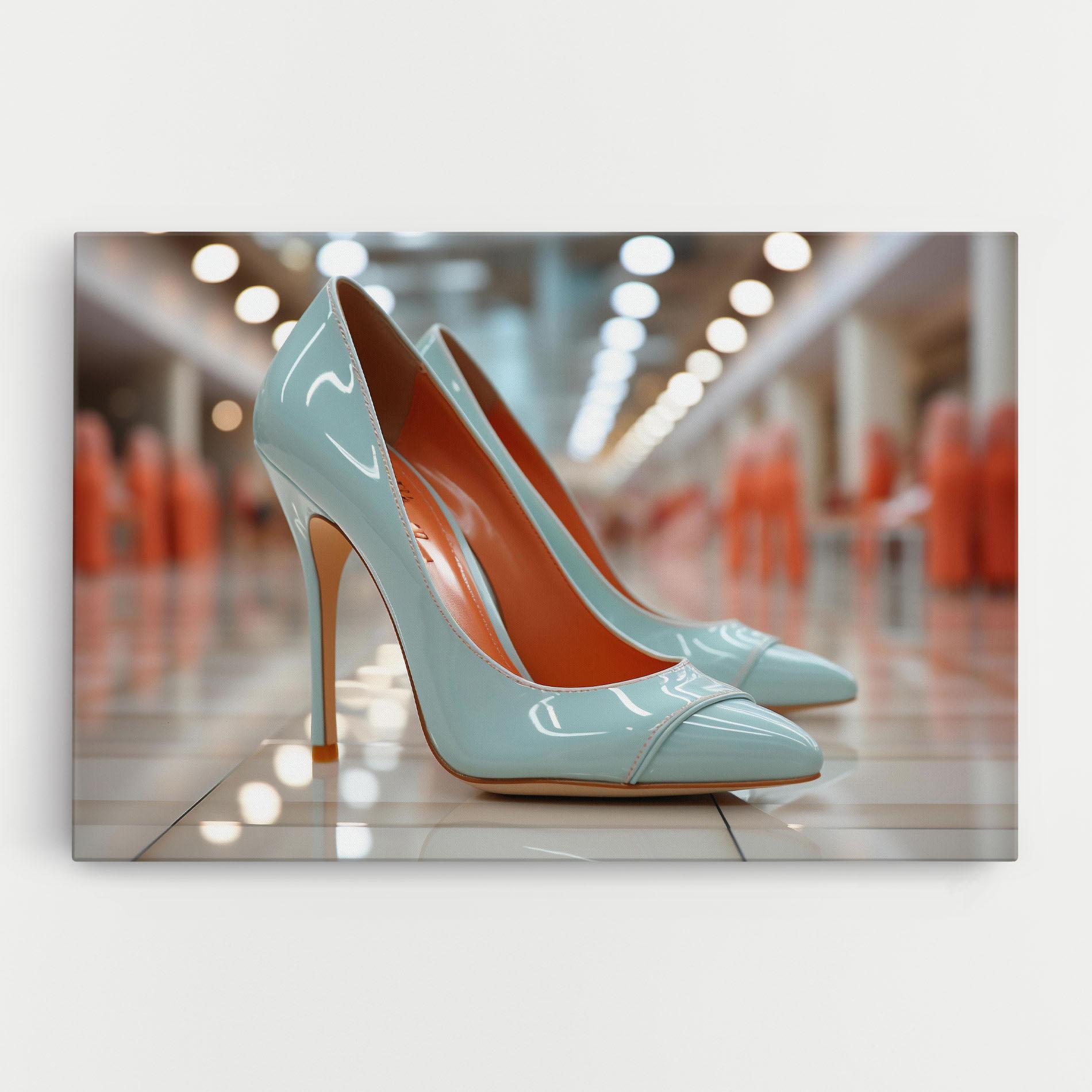 Vászonkép Light Blue Heels mockup 0