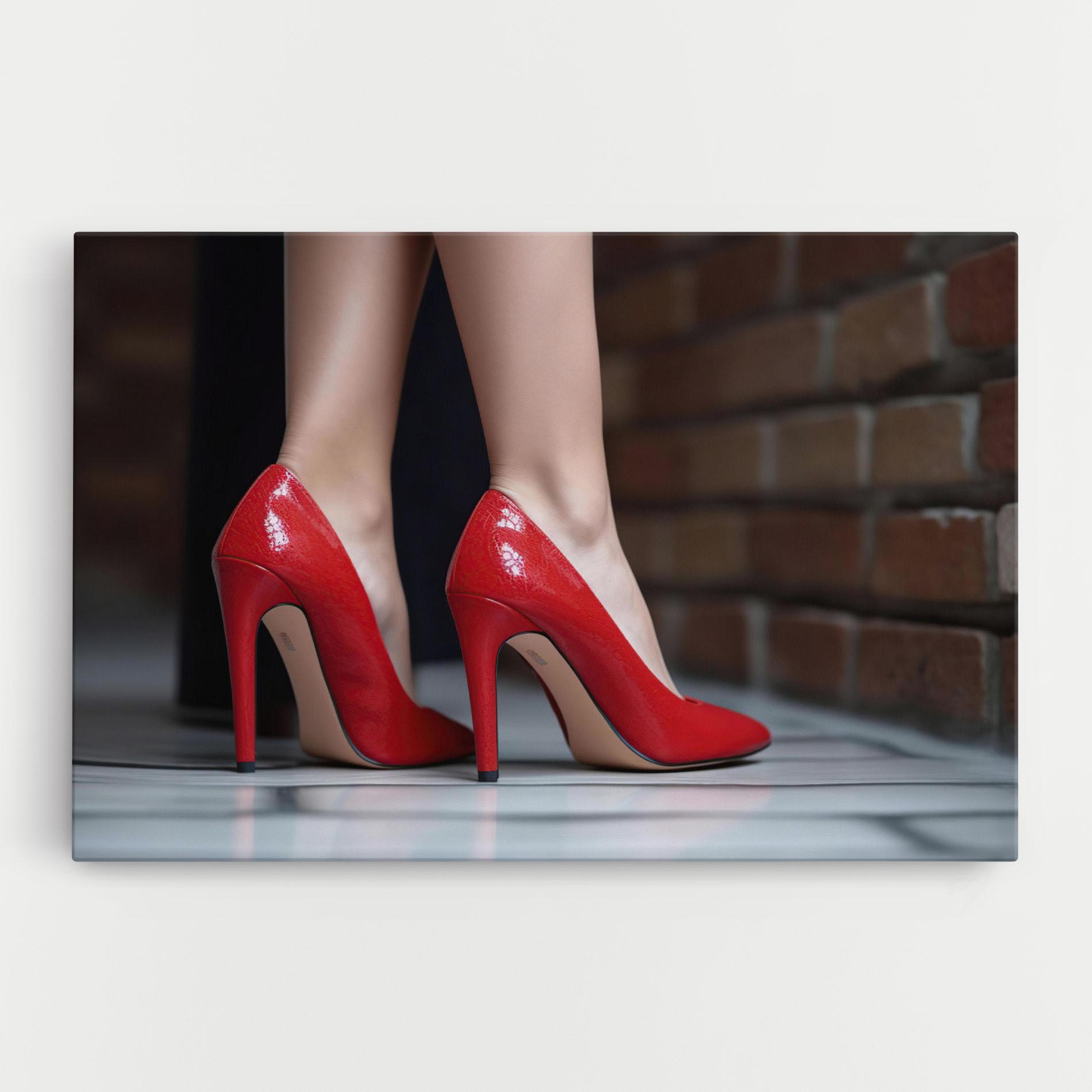Vászonkép Sexy Red Heels mockup 0