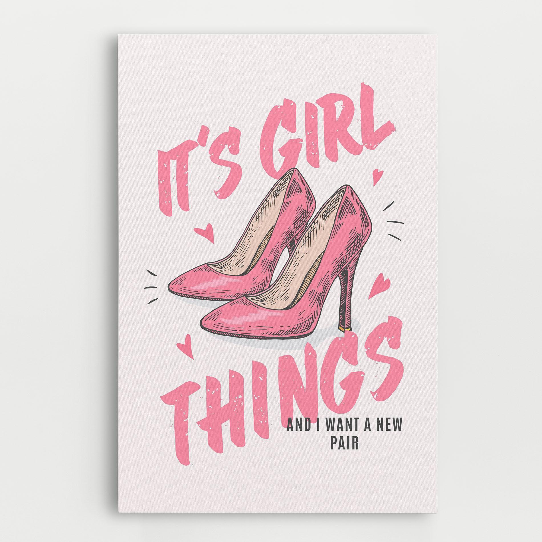 Vászonkép Girl Things mockup 0