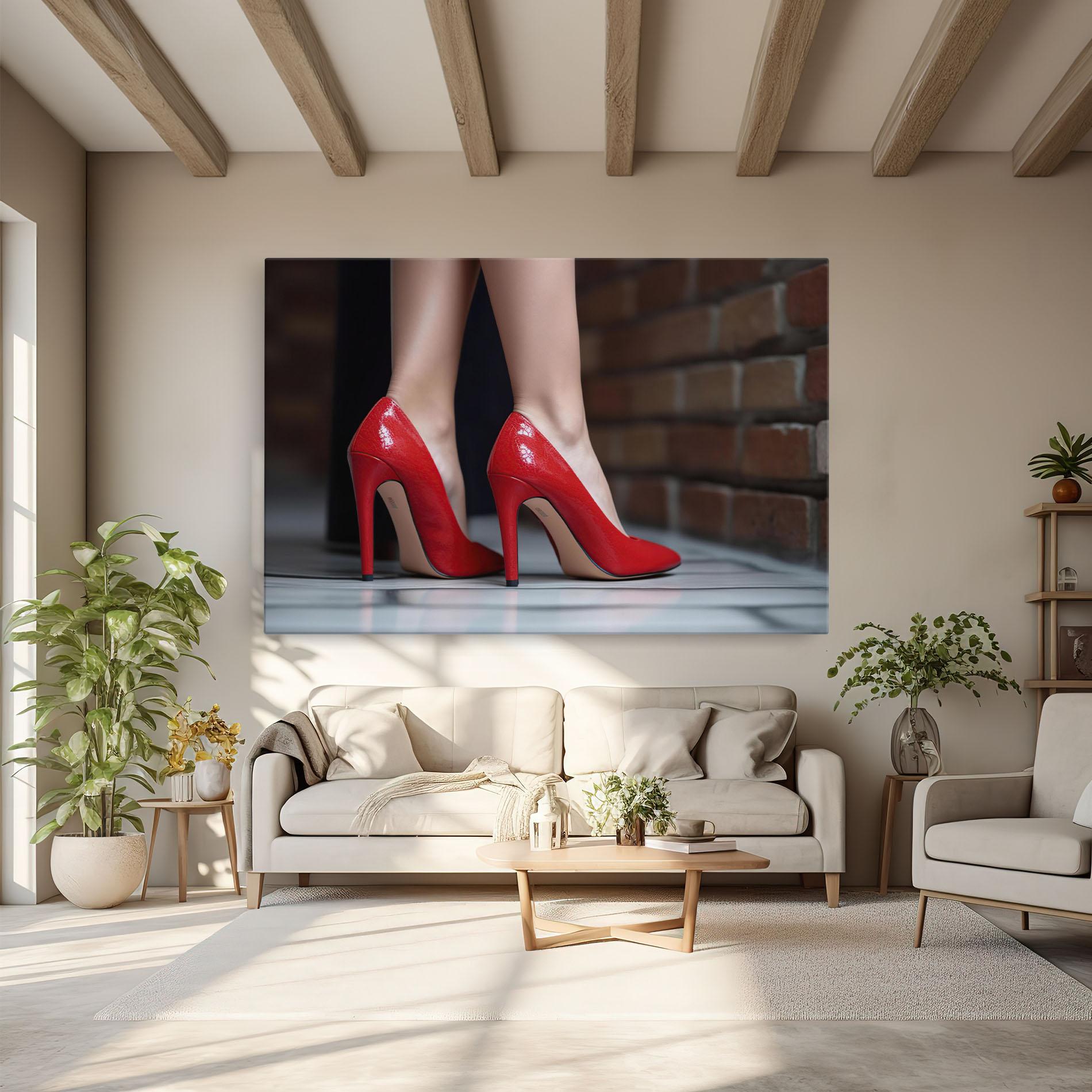 Vászonkép Sexy Red Heels mockup 6