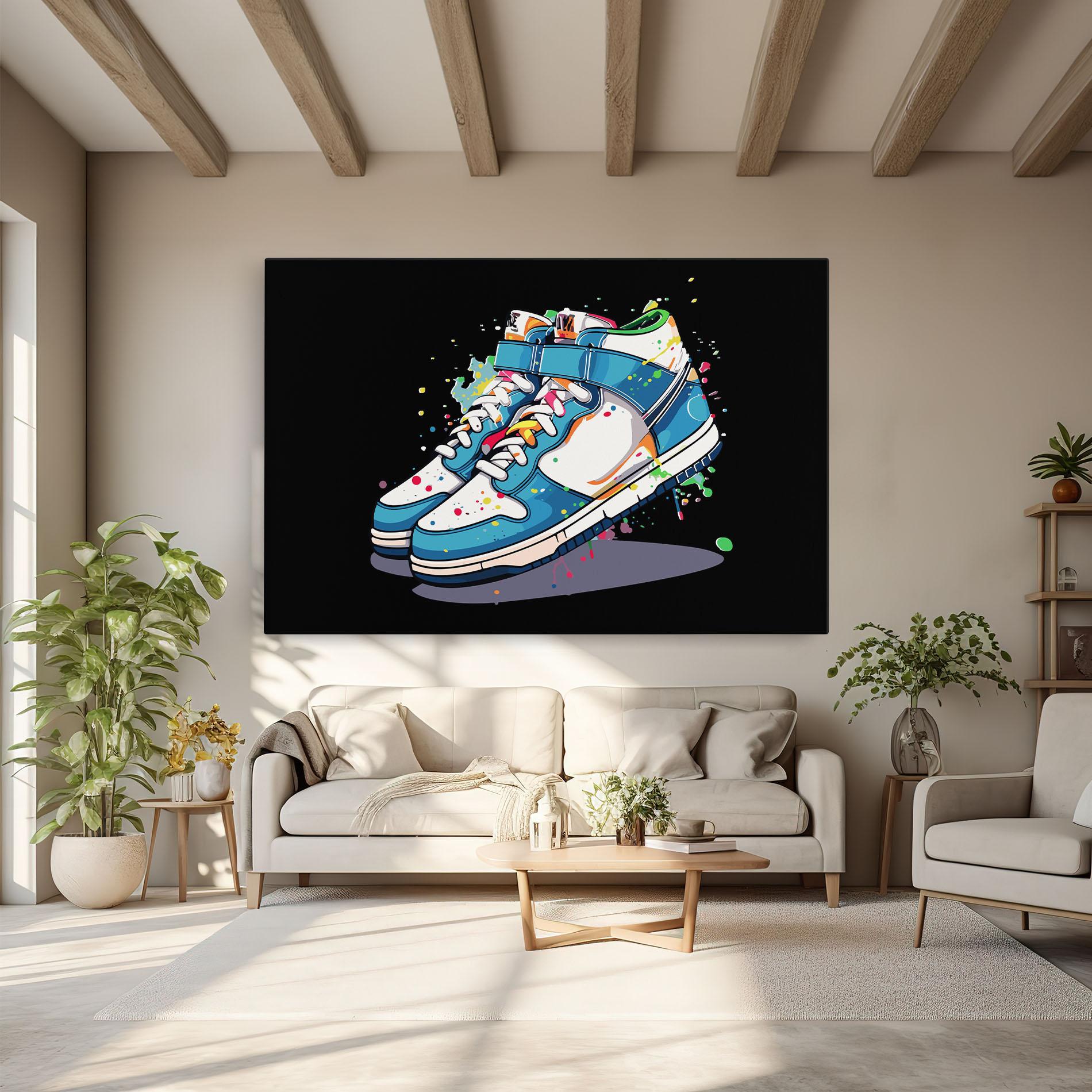 Vászonkép Shoes Splash Color mockup 6