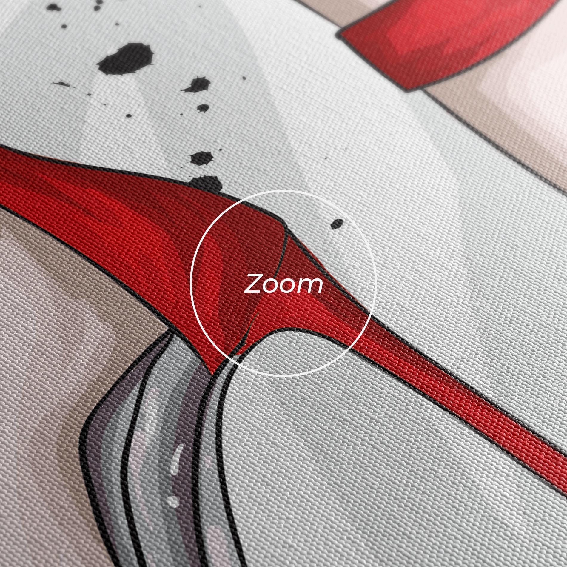 Vászonkép Black Red Heels mockup 3