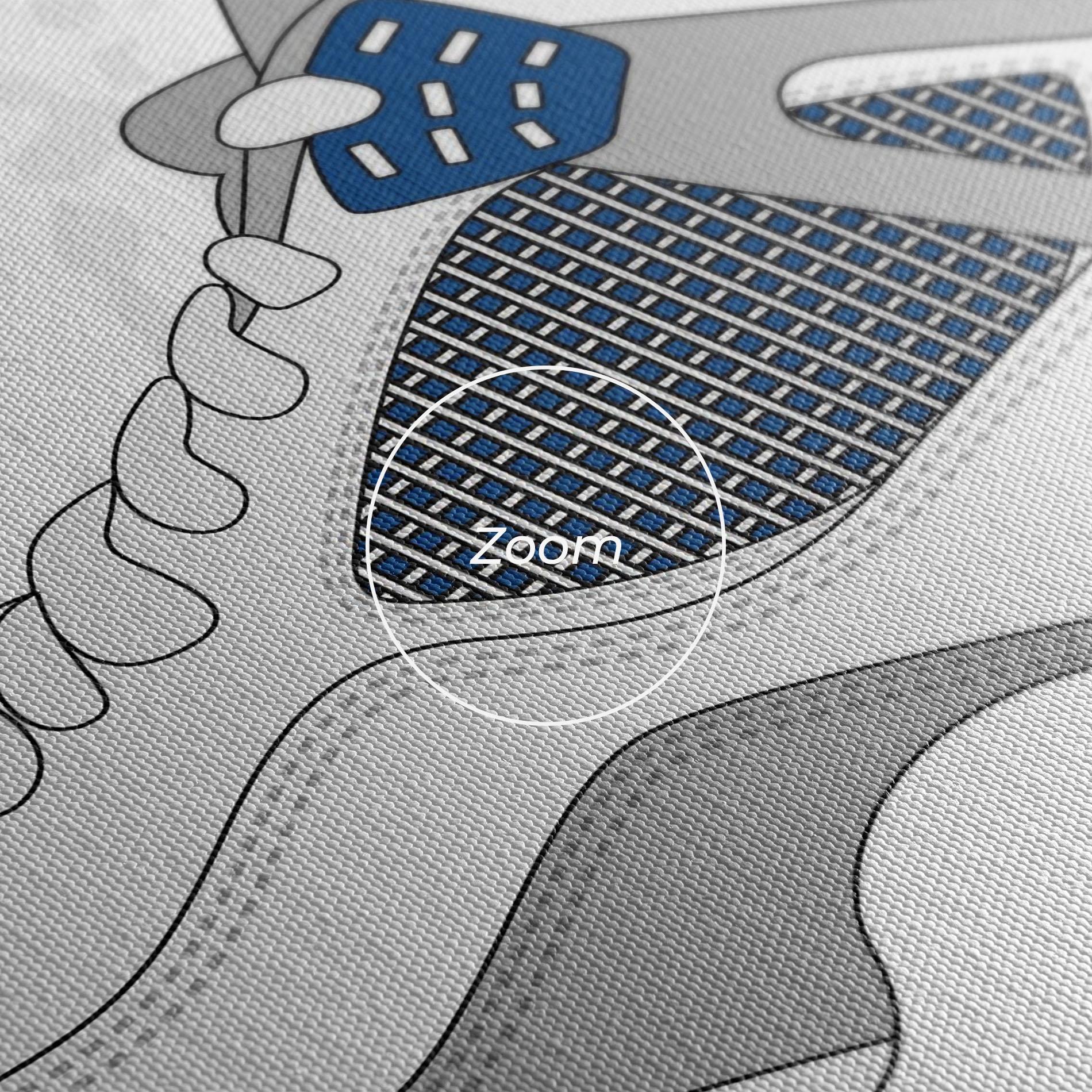 Vászonkép Blue Grey Sneakers mockup 3