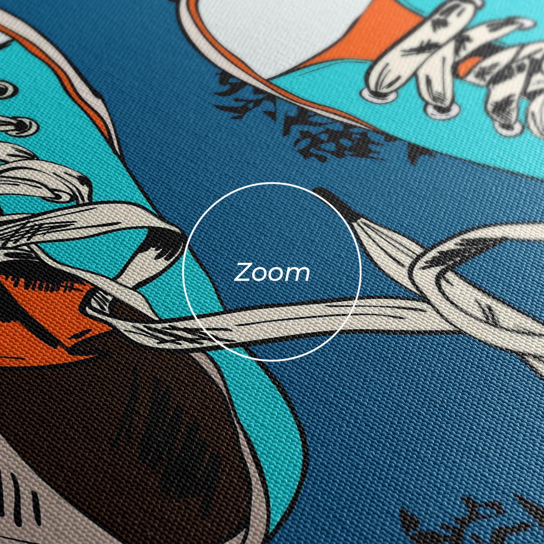 Vászonkép Blue Shoes Splash mockup 3