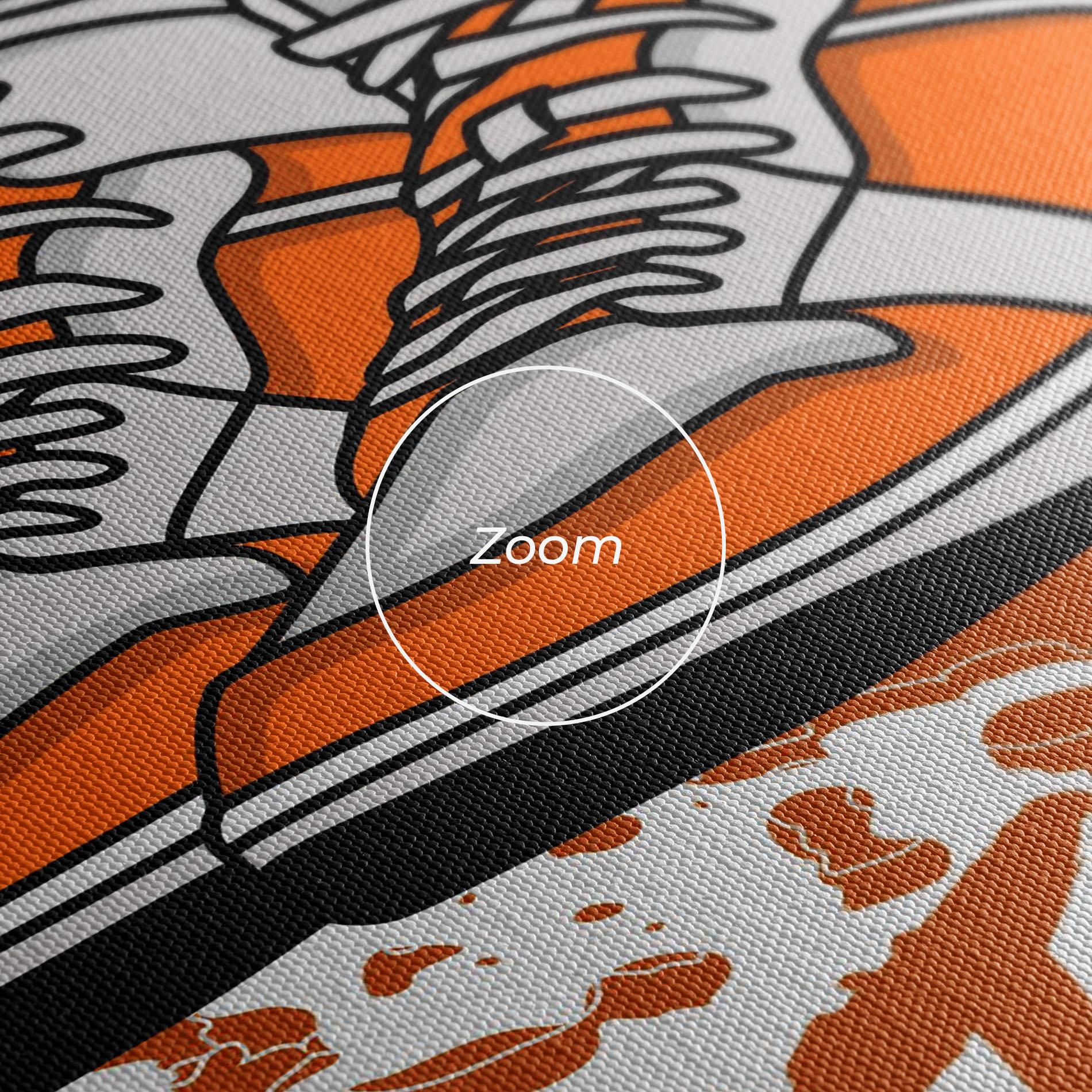Vászonkép Orange Footwear mockup 3