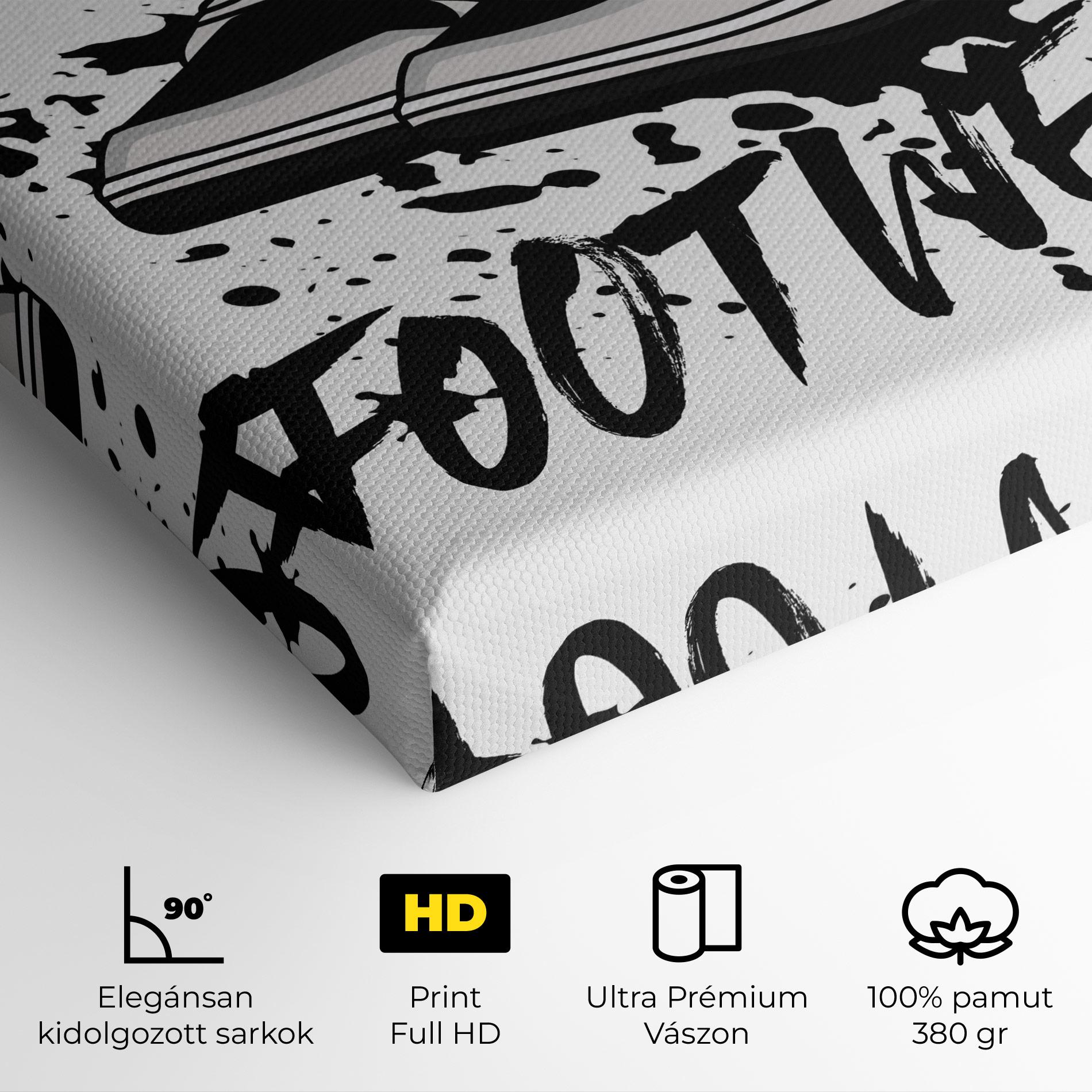 Vászonkép Black Footwear mockup 4