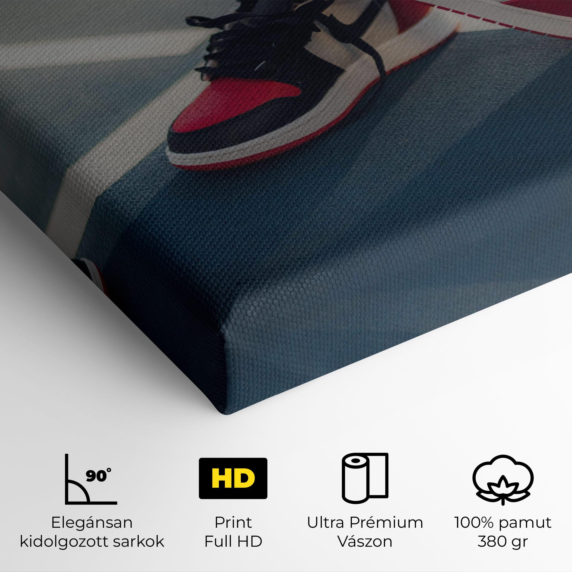 Vászonkép Cool Nike Red Jordan Air mockup 4