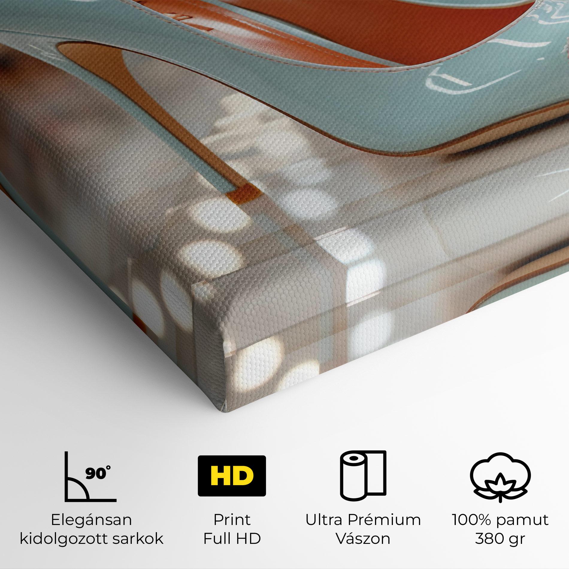 Vászonkép Light Blue Heels mockup 4