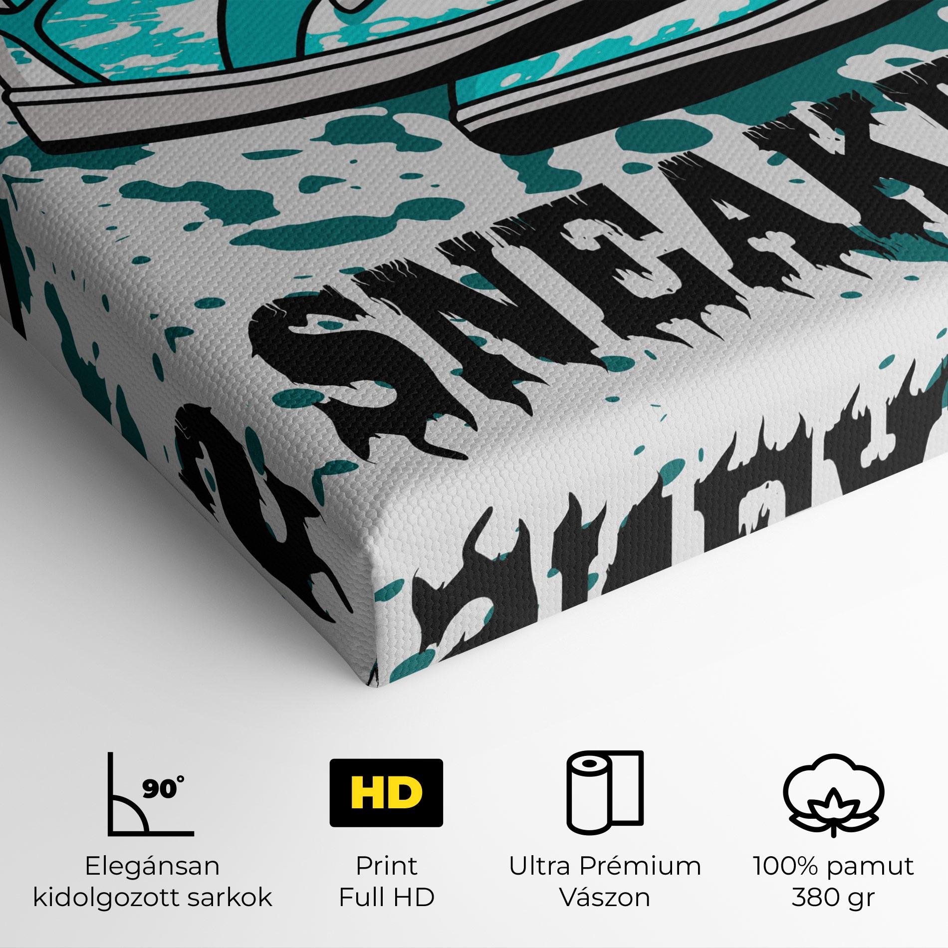 Vászonkép Light Blue Sneakers mockup 4