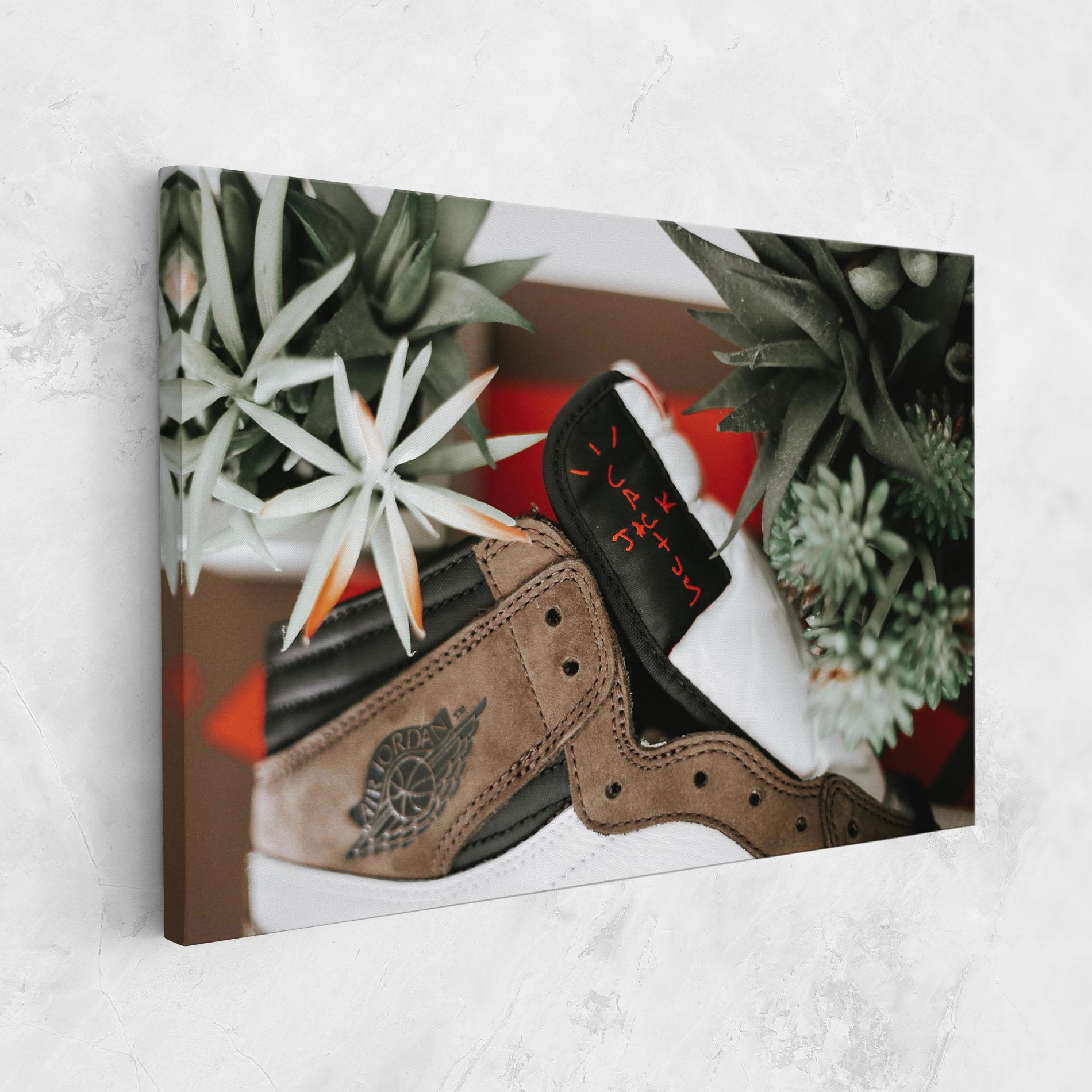 Vászonkép Brown Air Jordan mockup 1