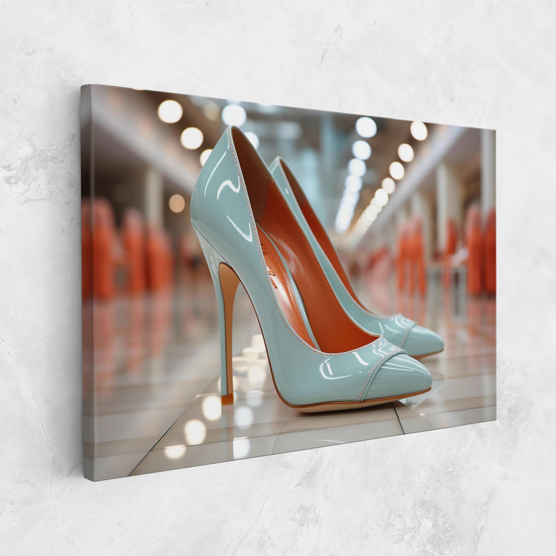 Vászonkép Light Blue Heels mockup 1