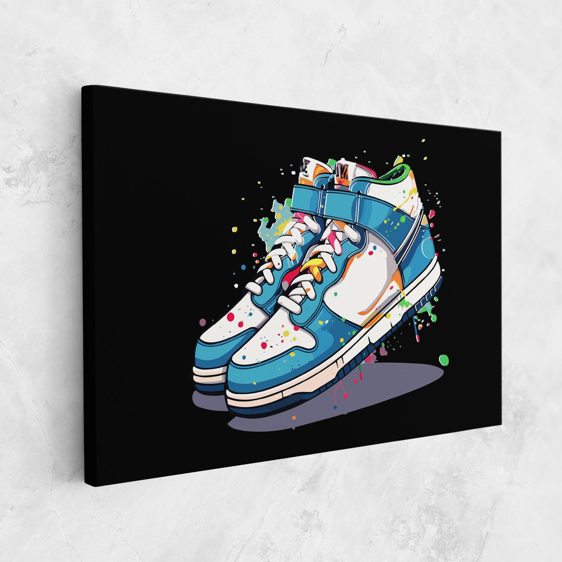 Vászonkép Shoes Splash Color mockup 1