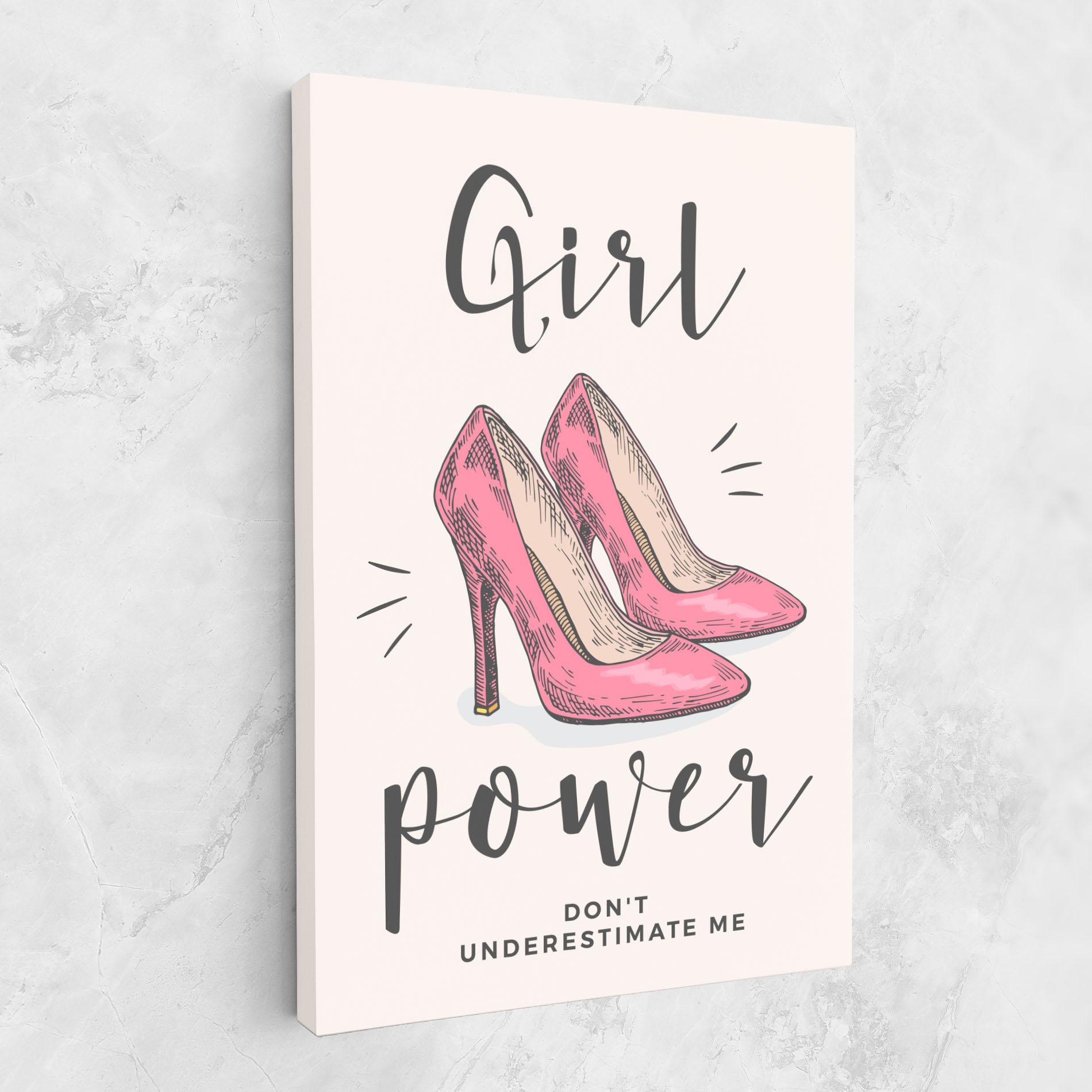 Vászonkép Girl Power mockup 1