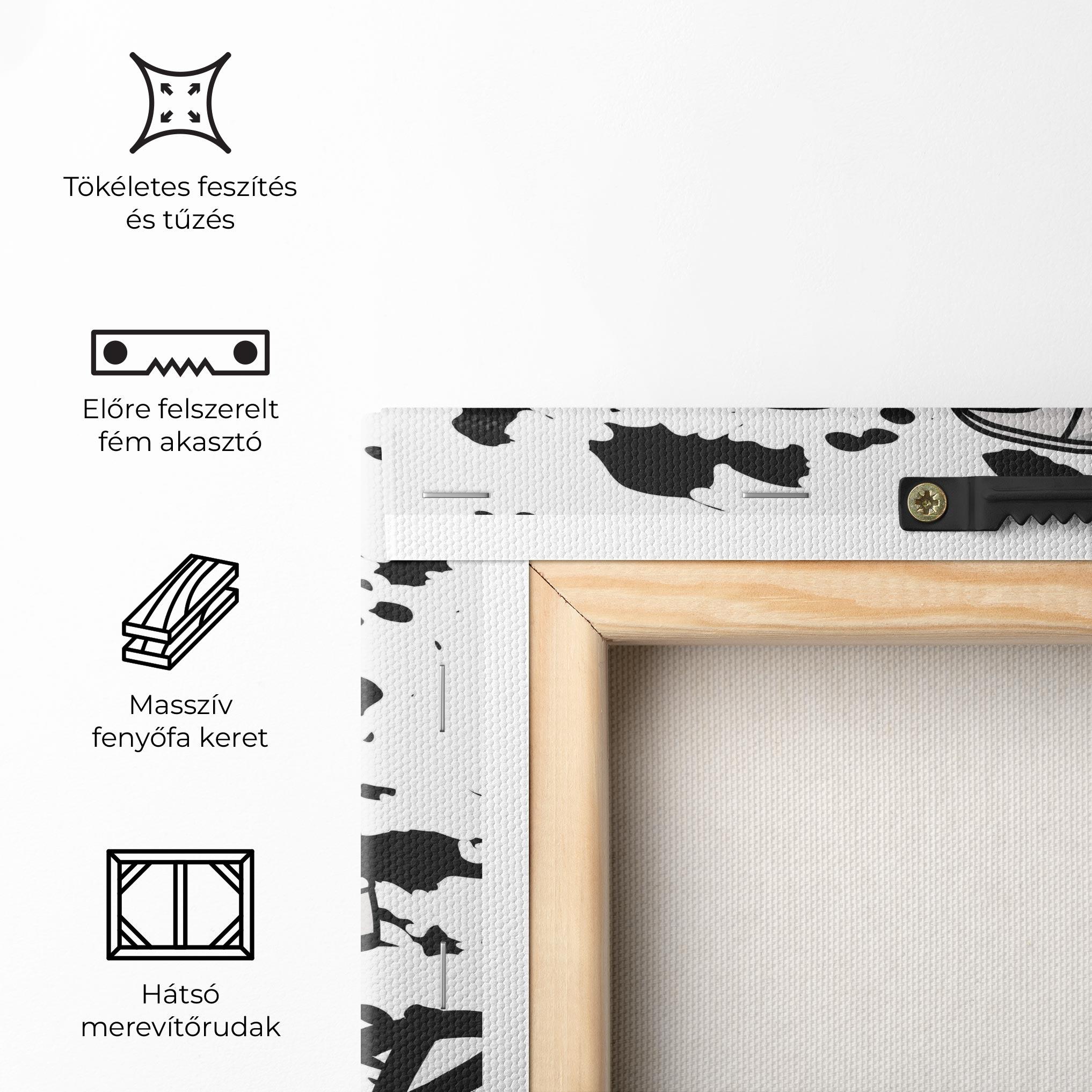 Vászonkép Black Footwear mockup 5