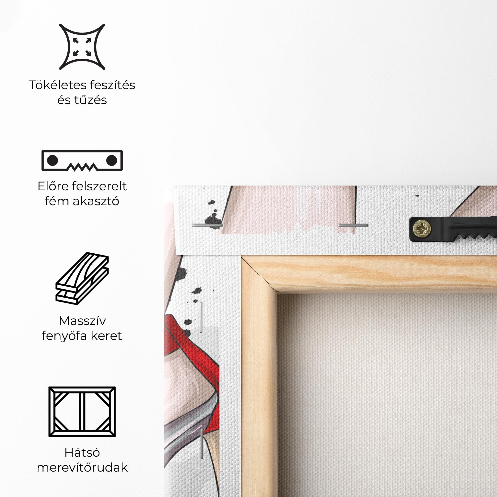 Vászonkép Black Red Heels mockup 5