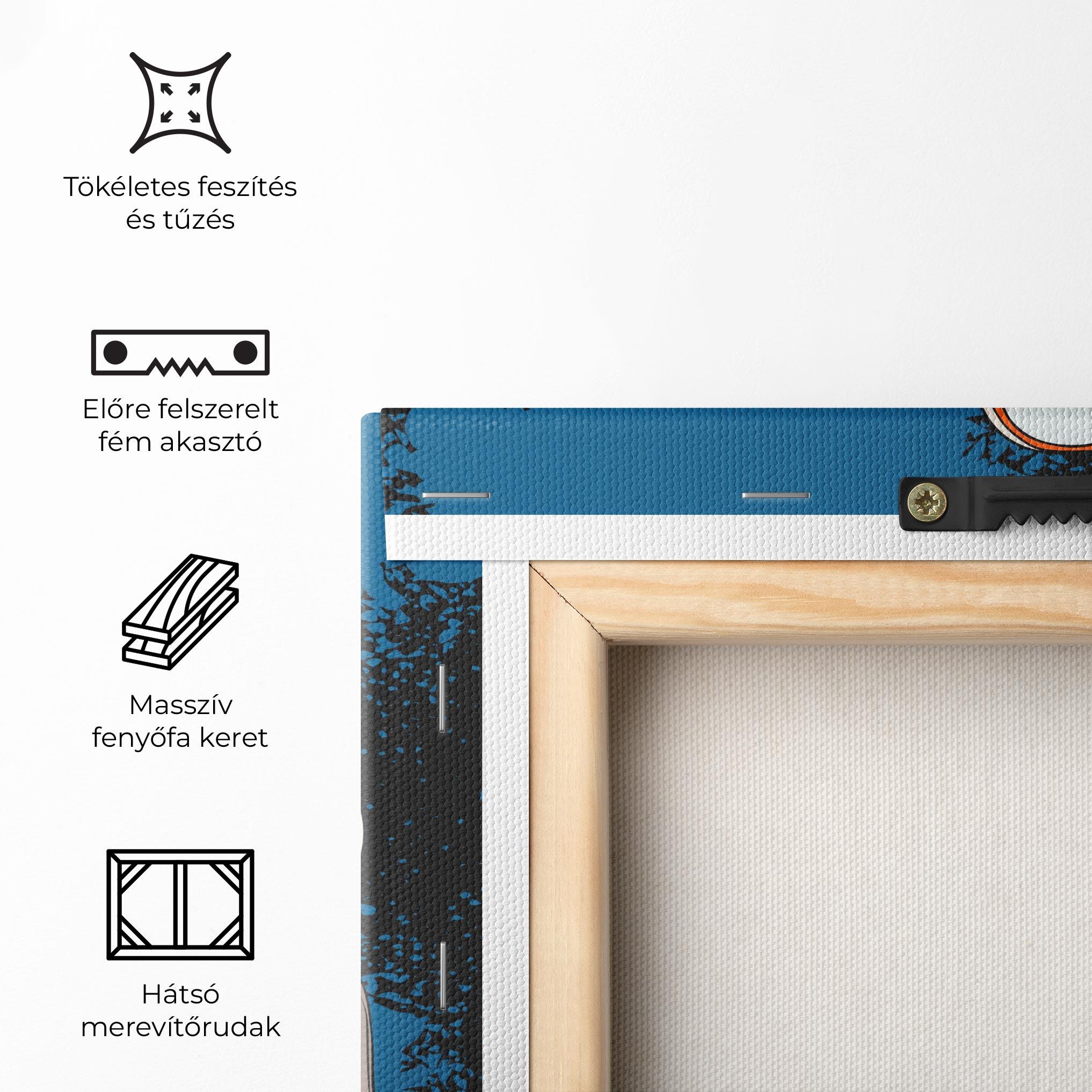 Vászonkép Blue Shoes Splash mockup 5