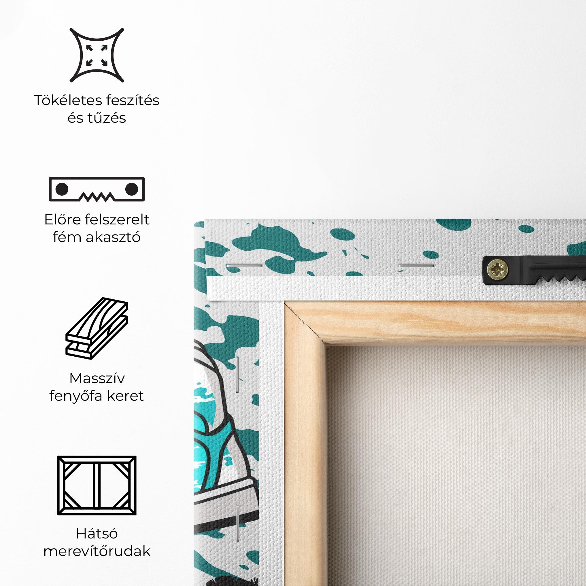 Vászonkép Light Blue Sneakers mockup 5