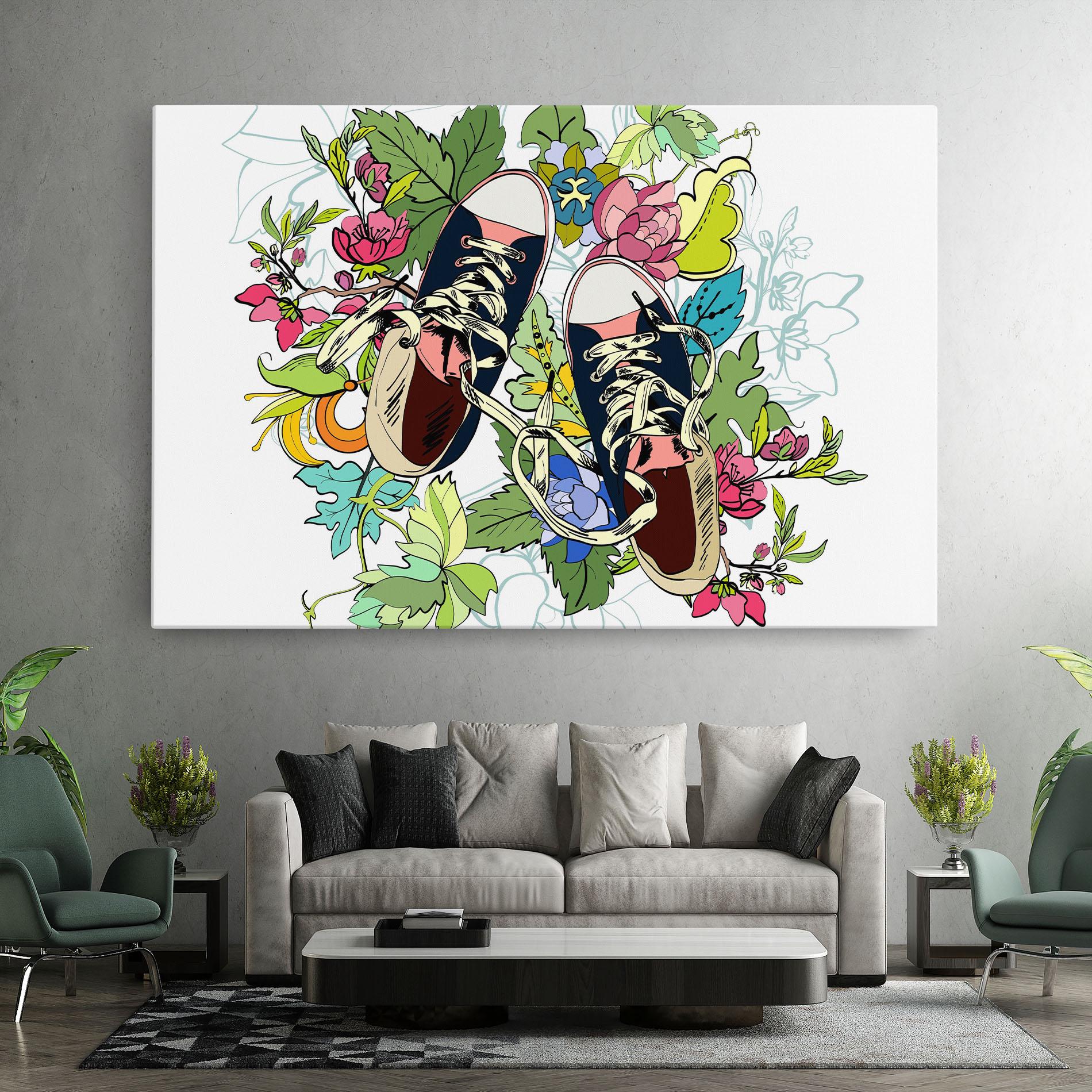 Vászonkép Flower Shoes mockup 7