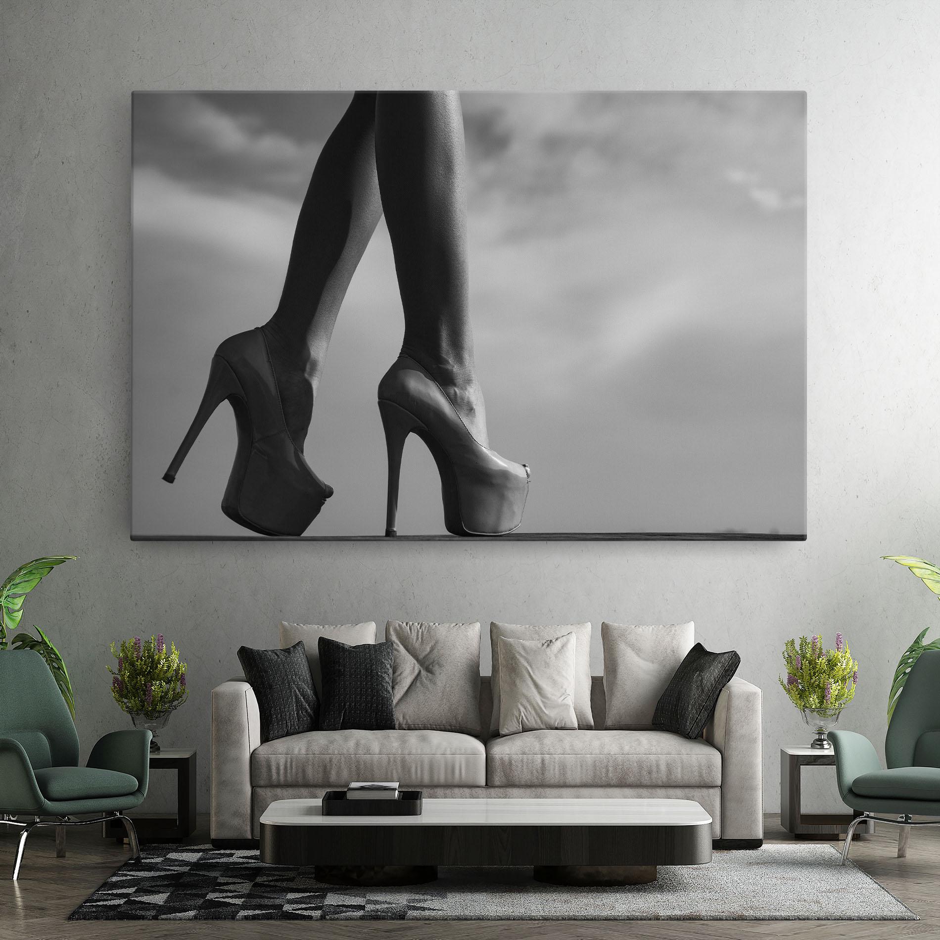 Vászonkép Heels Sky Background mockup 7
