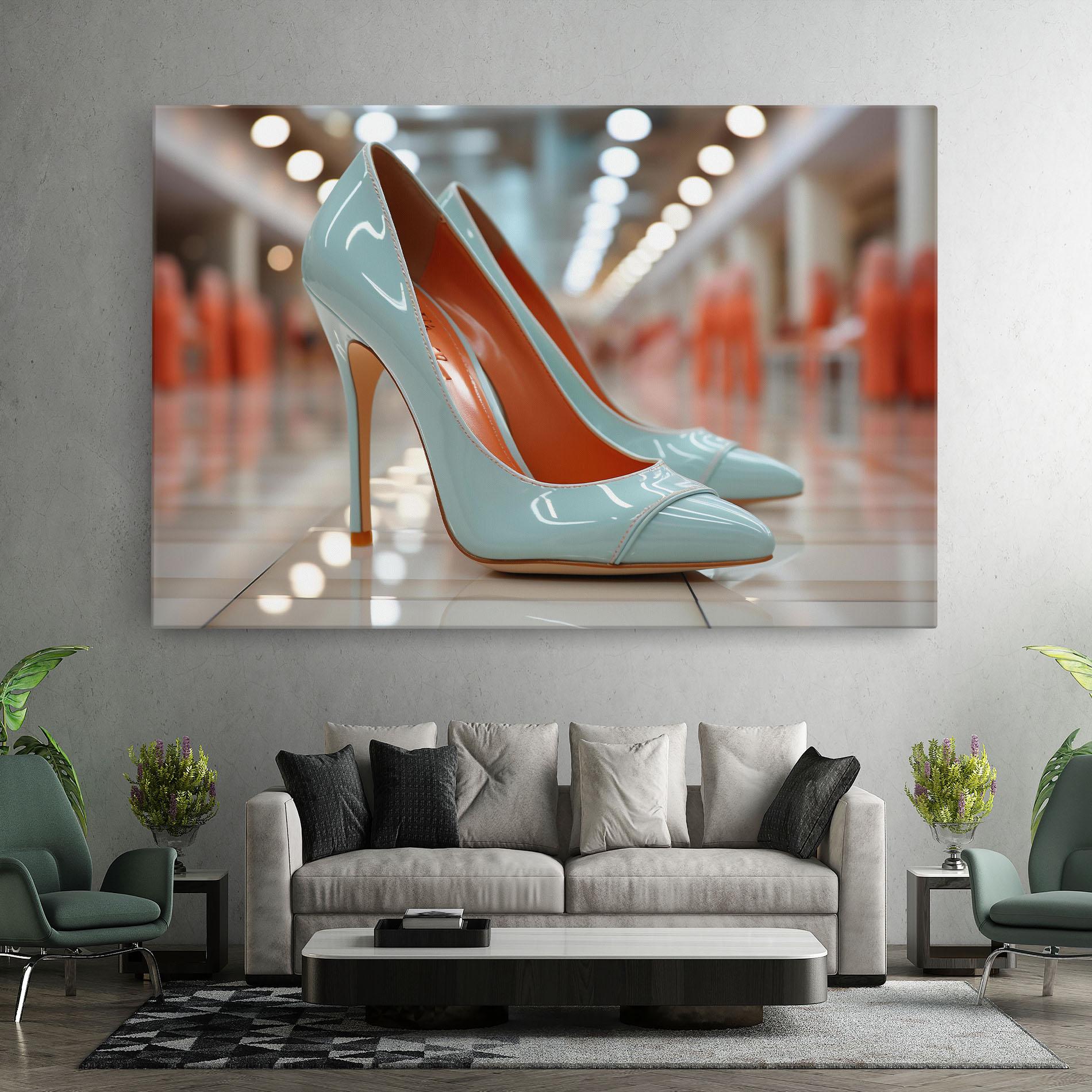 Vászonkép Light Blue Heels mockup 7
