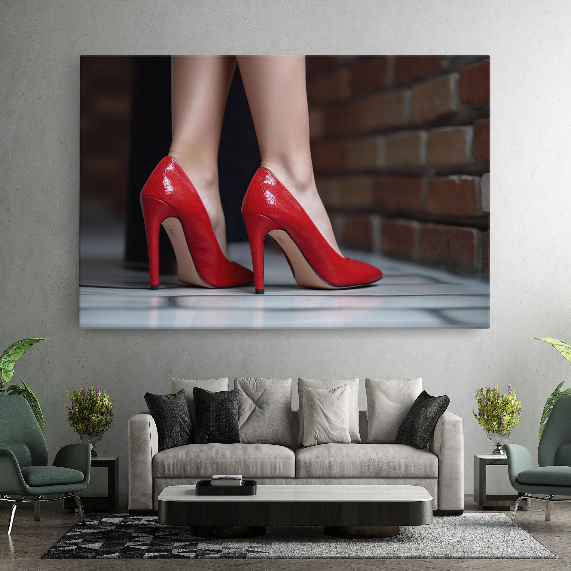 Vászonkép Sexy Red Heels mockup 7