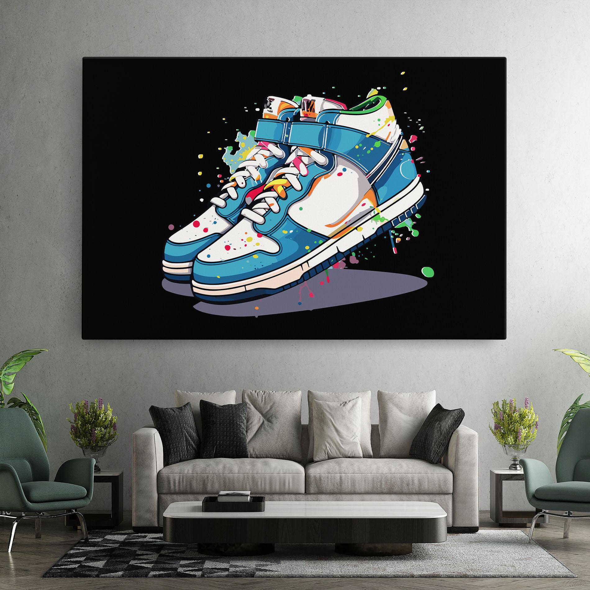 Vászonkép Shoes Splash Color mockup 7