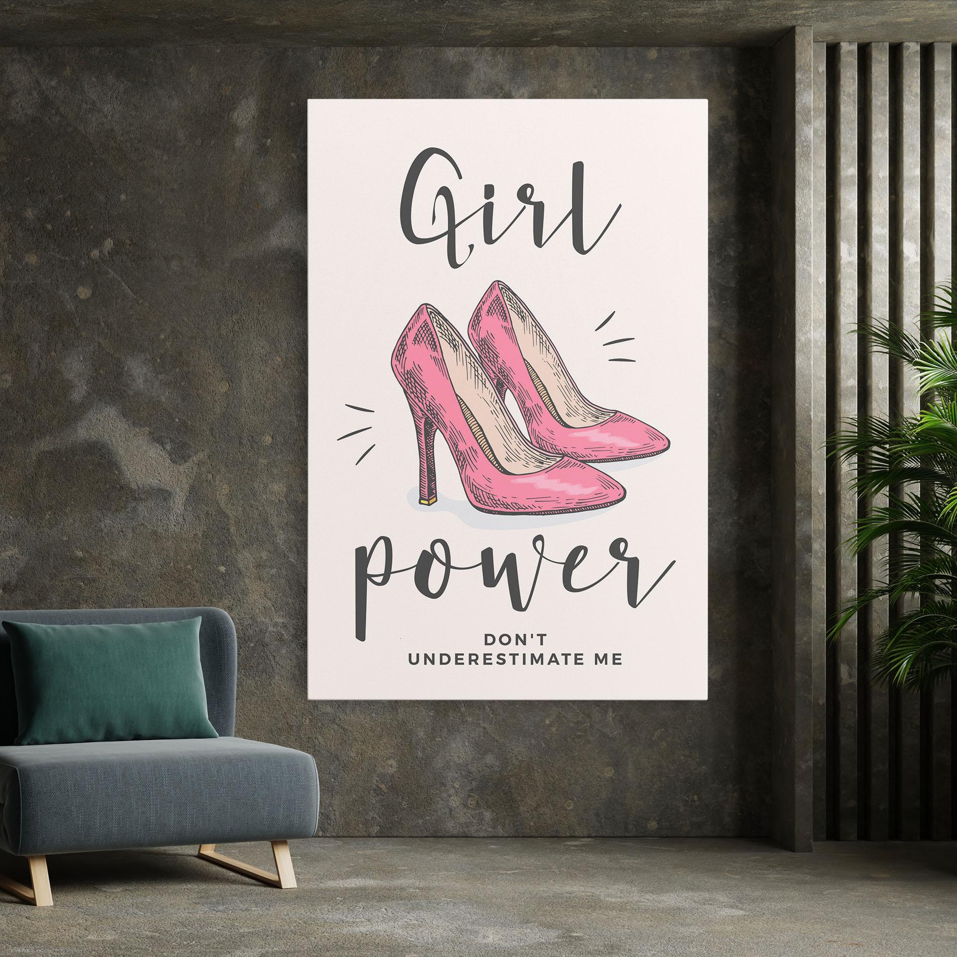 Vászonkép Girl Power mockup 7