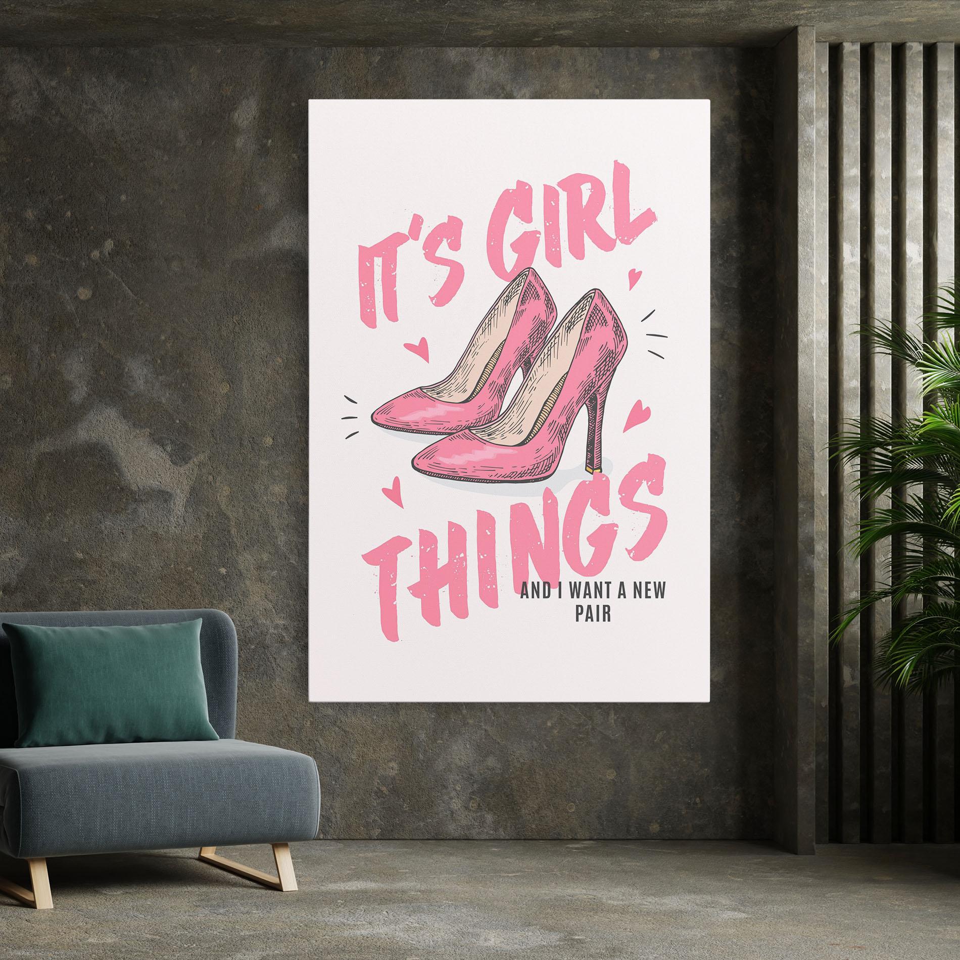 Vászonkép Girl Things mockup 7