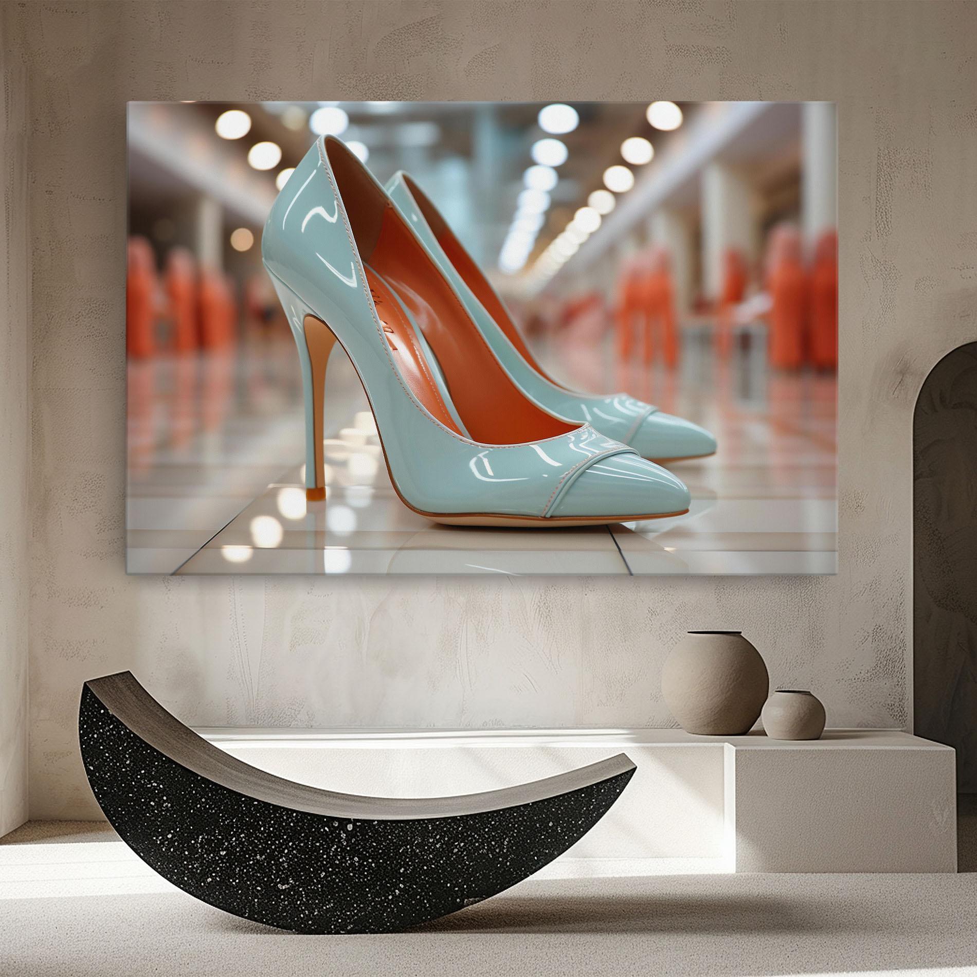 Vászonkép Light Blue Heels mockup 8