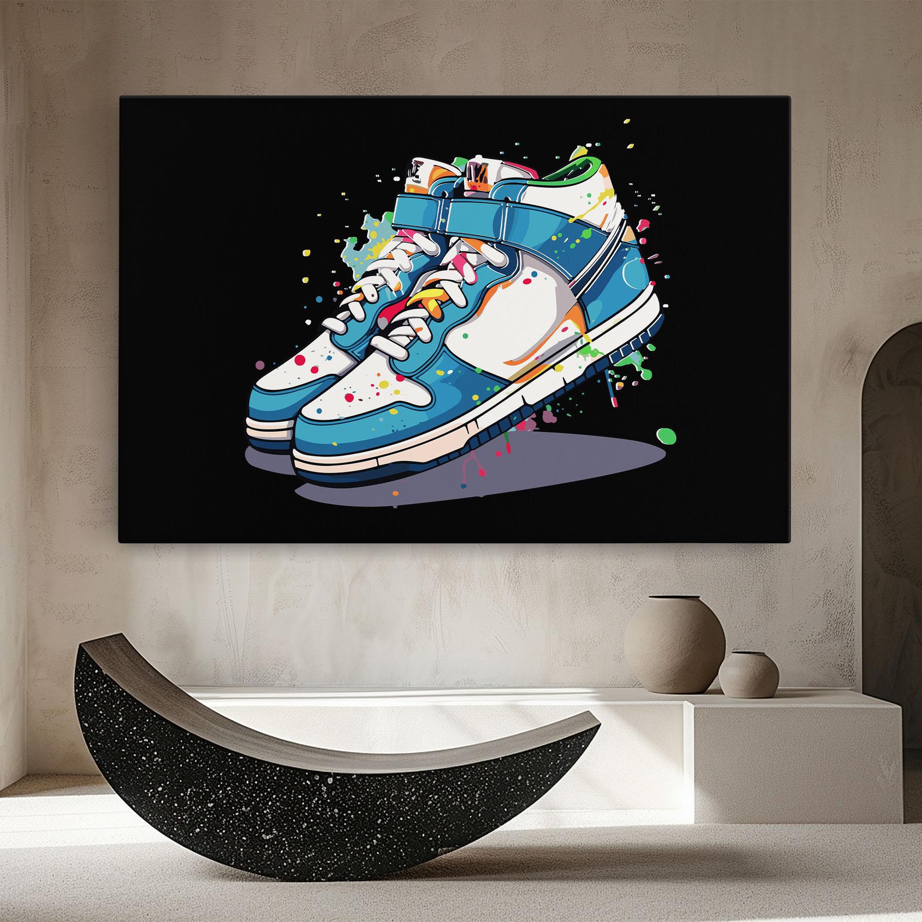 Vászonkép Shoes Splash Color mockup 8