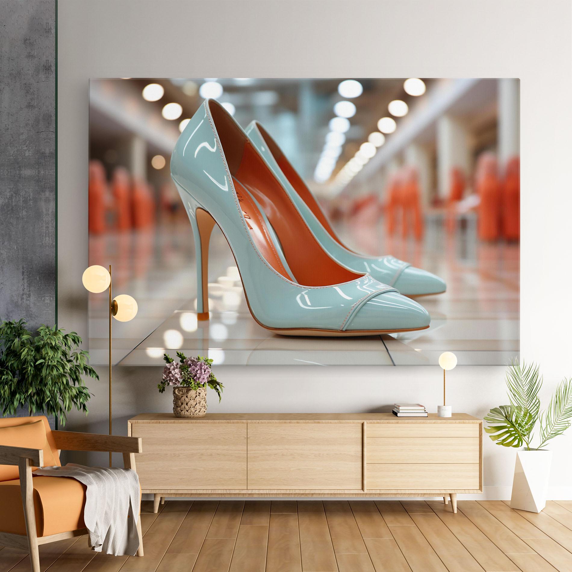 Vászonkép Light Blue Heels mockup 9