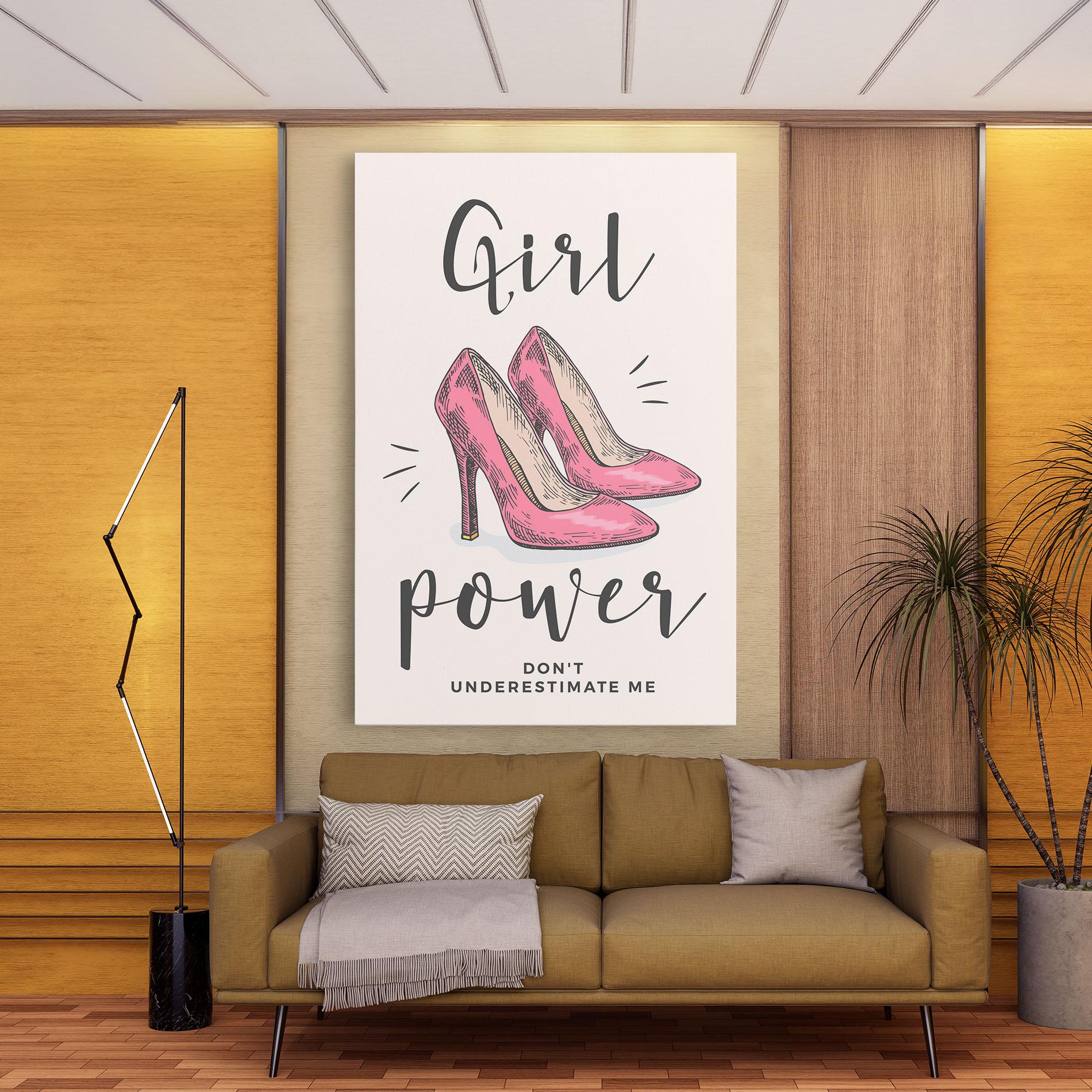 Vászonkép Girl Power mockup 9