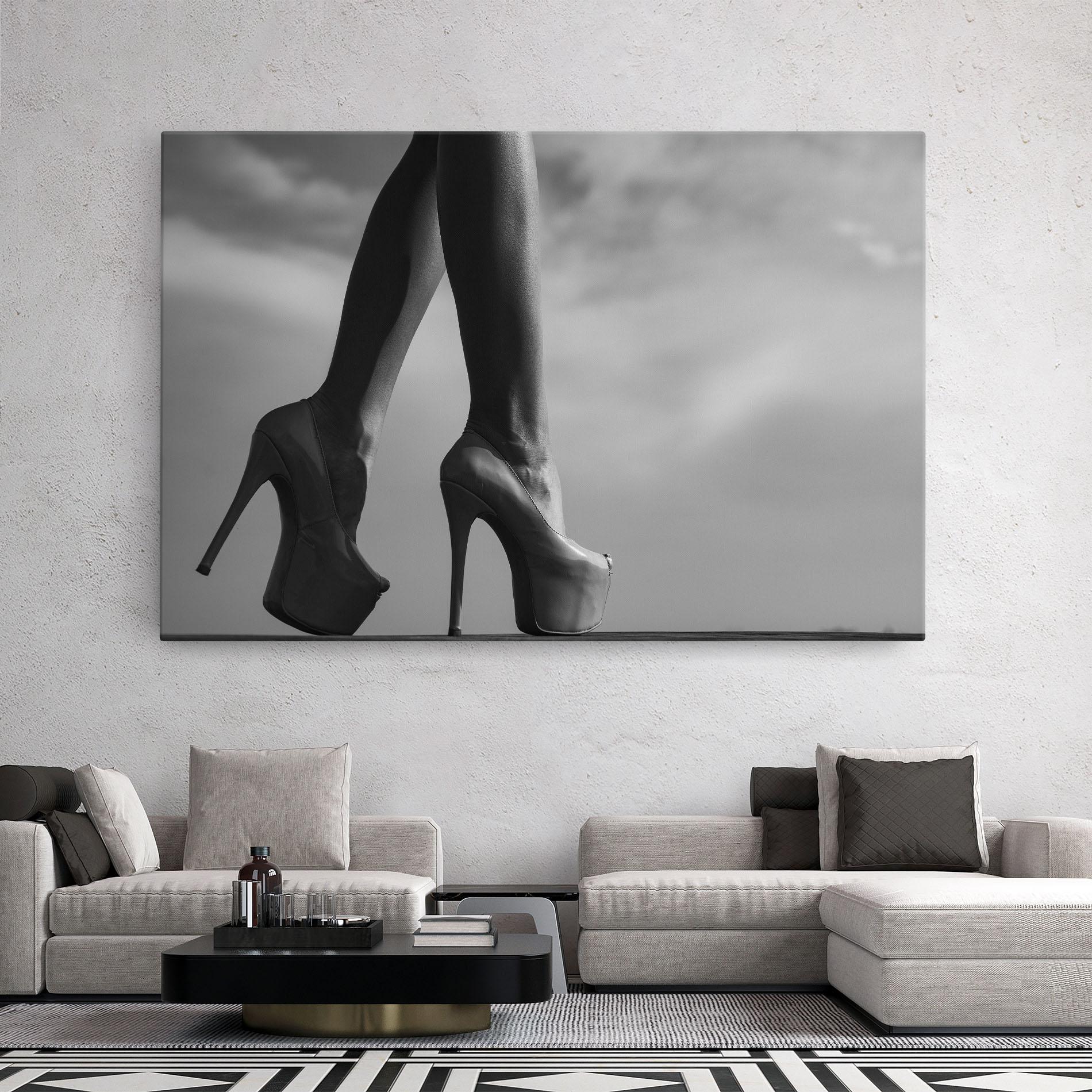 Vászonkép Heels Sky Background mockup 2