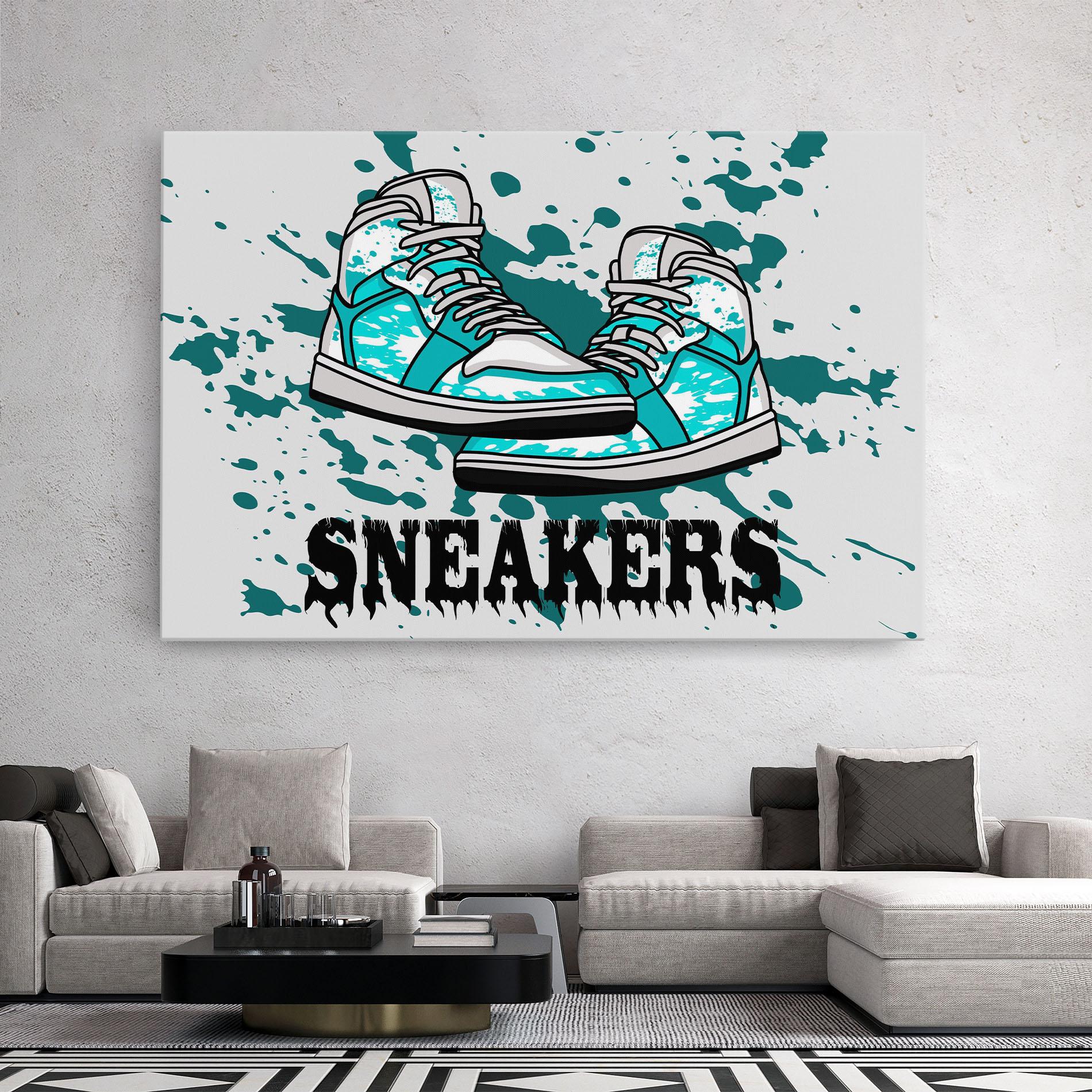 Vászonkép Light Blue Sneakers mockup 2