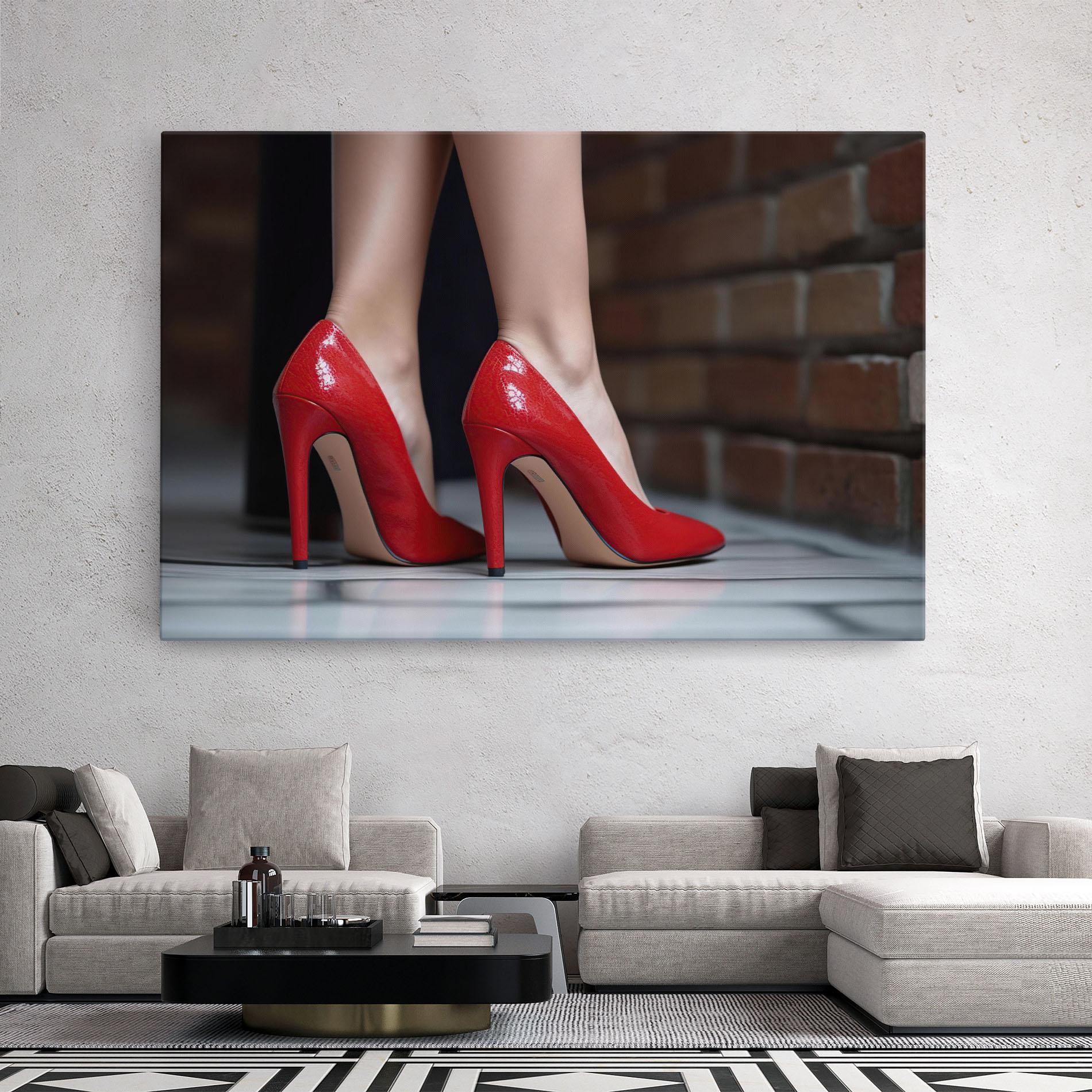 Vászonkép Sexy Red Heels mockup 2