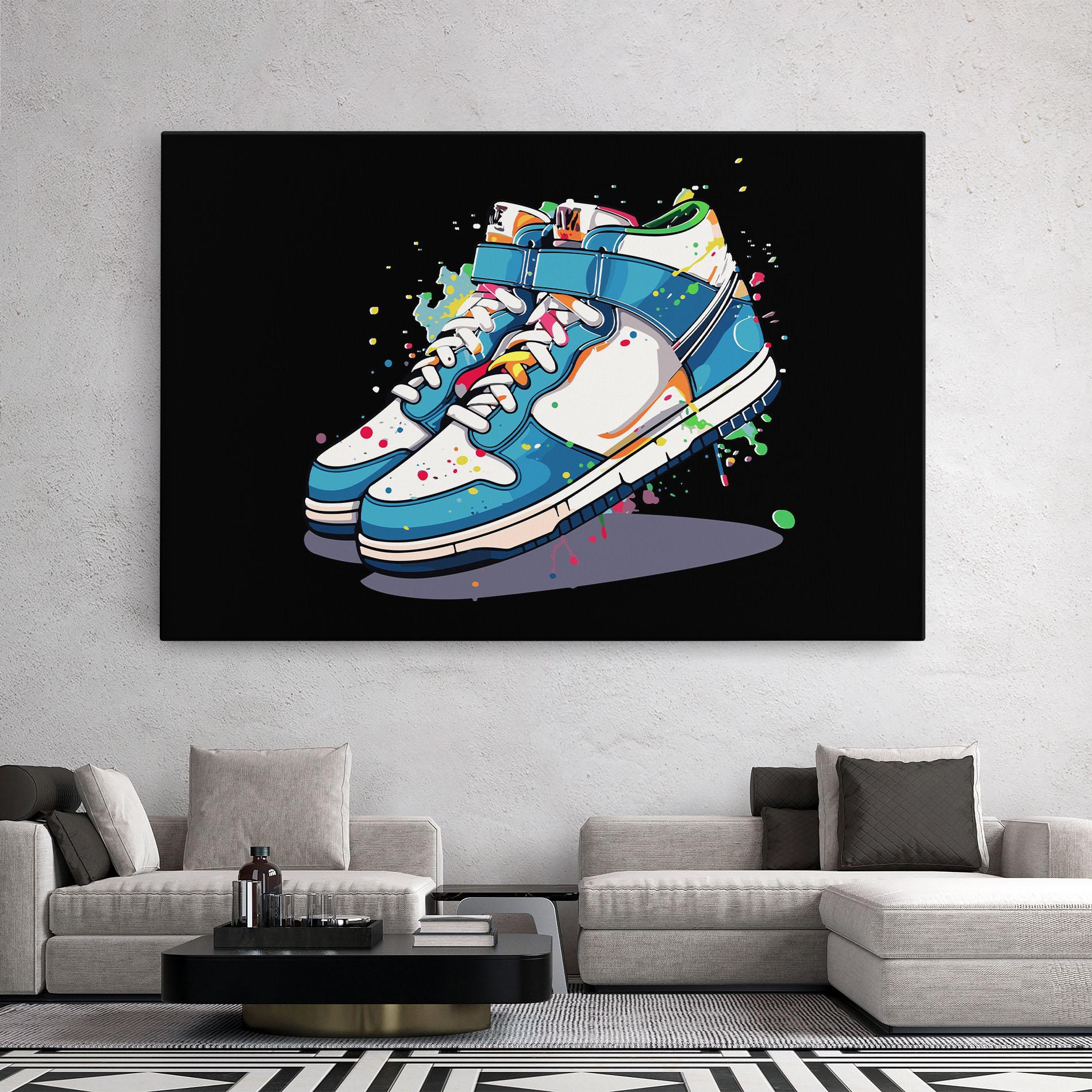 Vászonkép Shoes Splash Color mockup 2